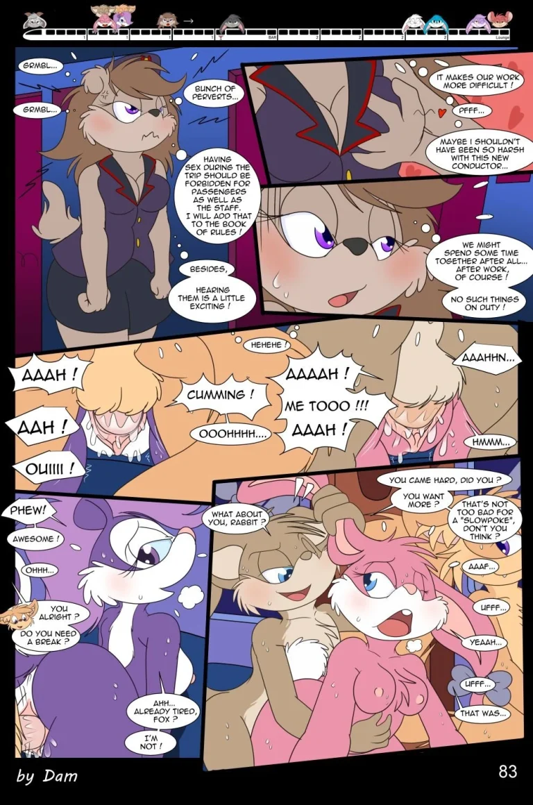 Toons on a Train porn comic picture 83