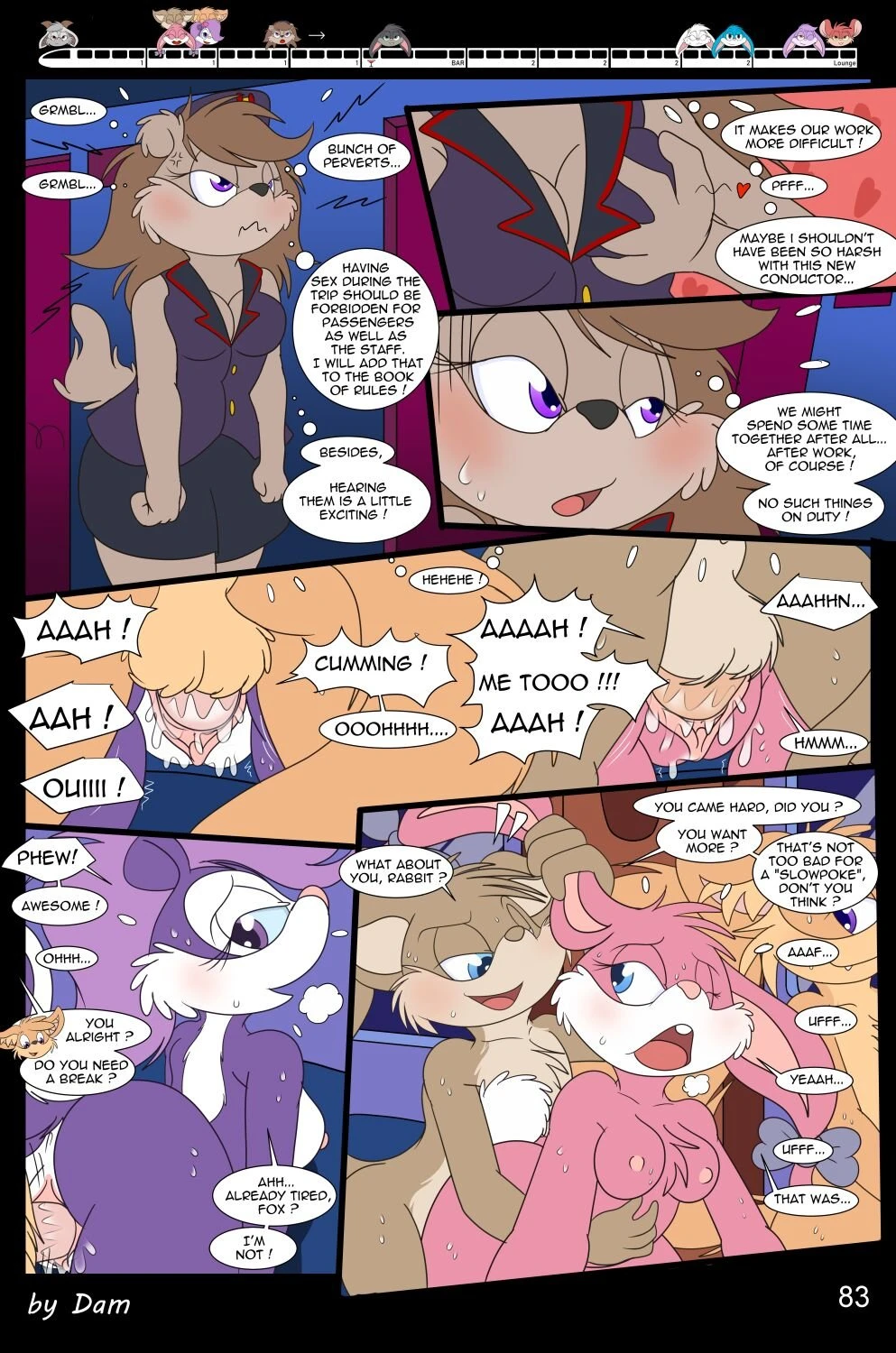 Toons on a Train porn comic picture 83