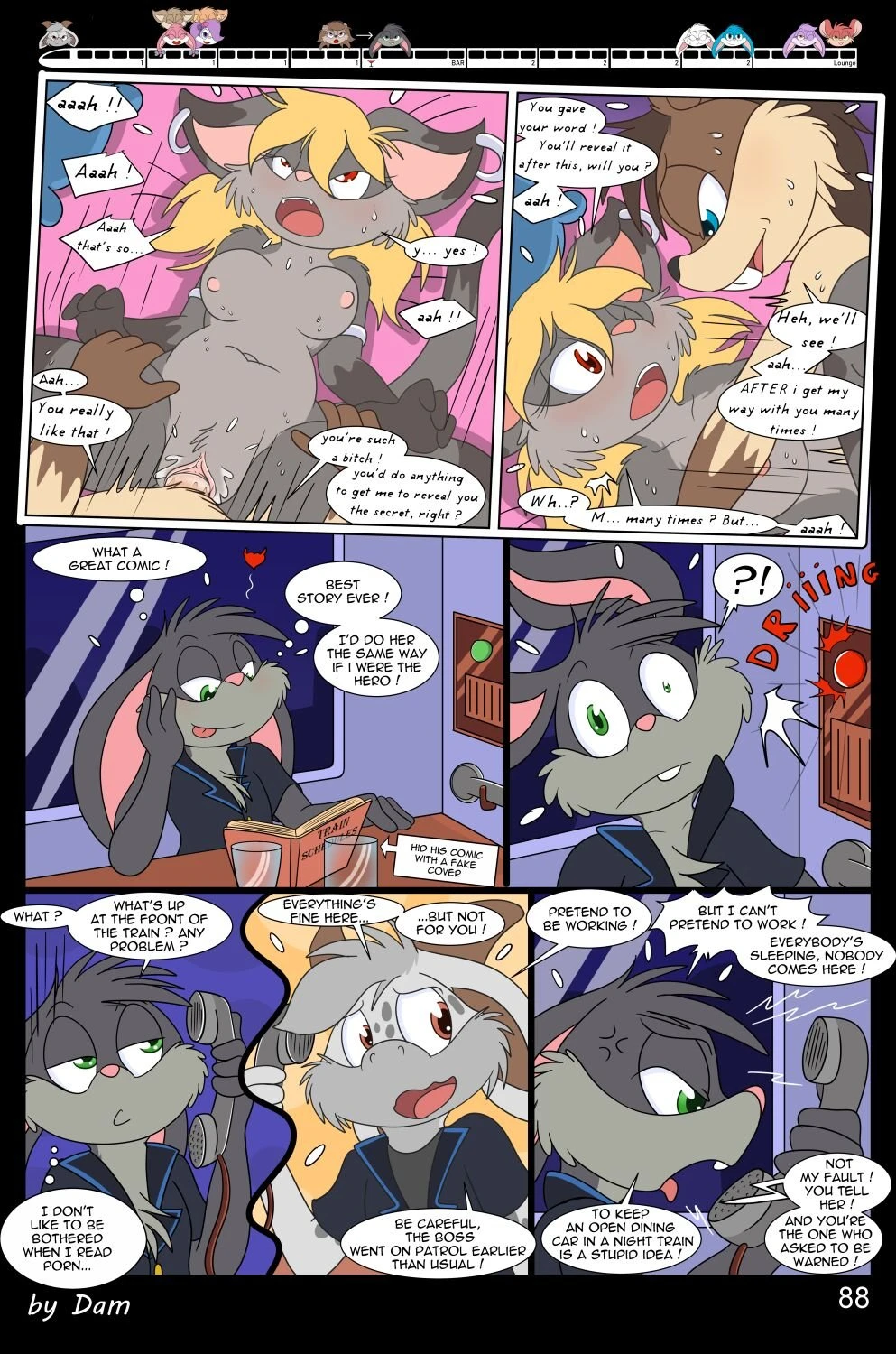 Toons on a Train porn comic picture 88