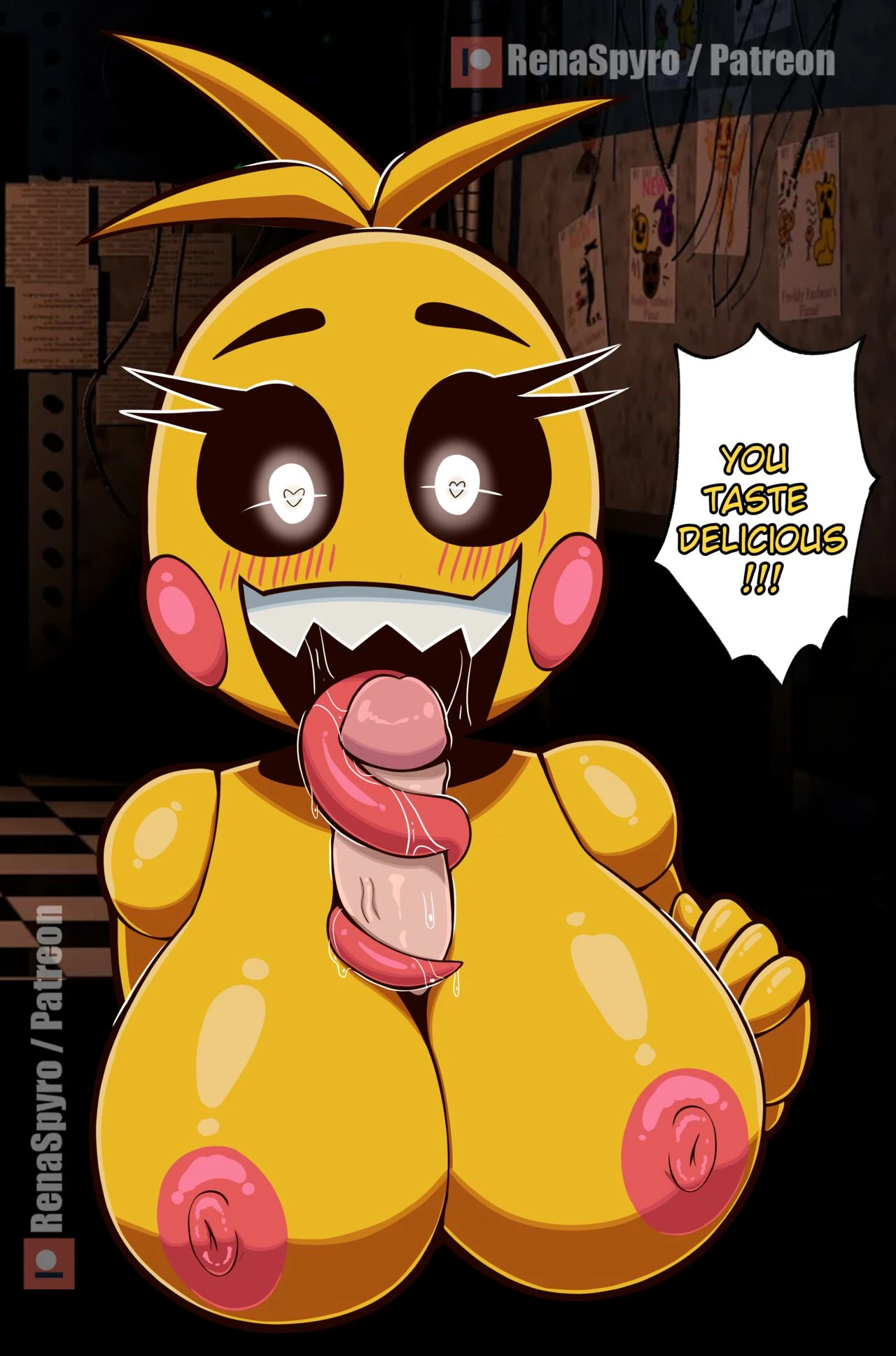 Toy Chica porn comic picture 4