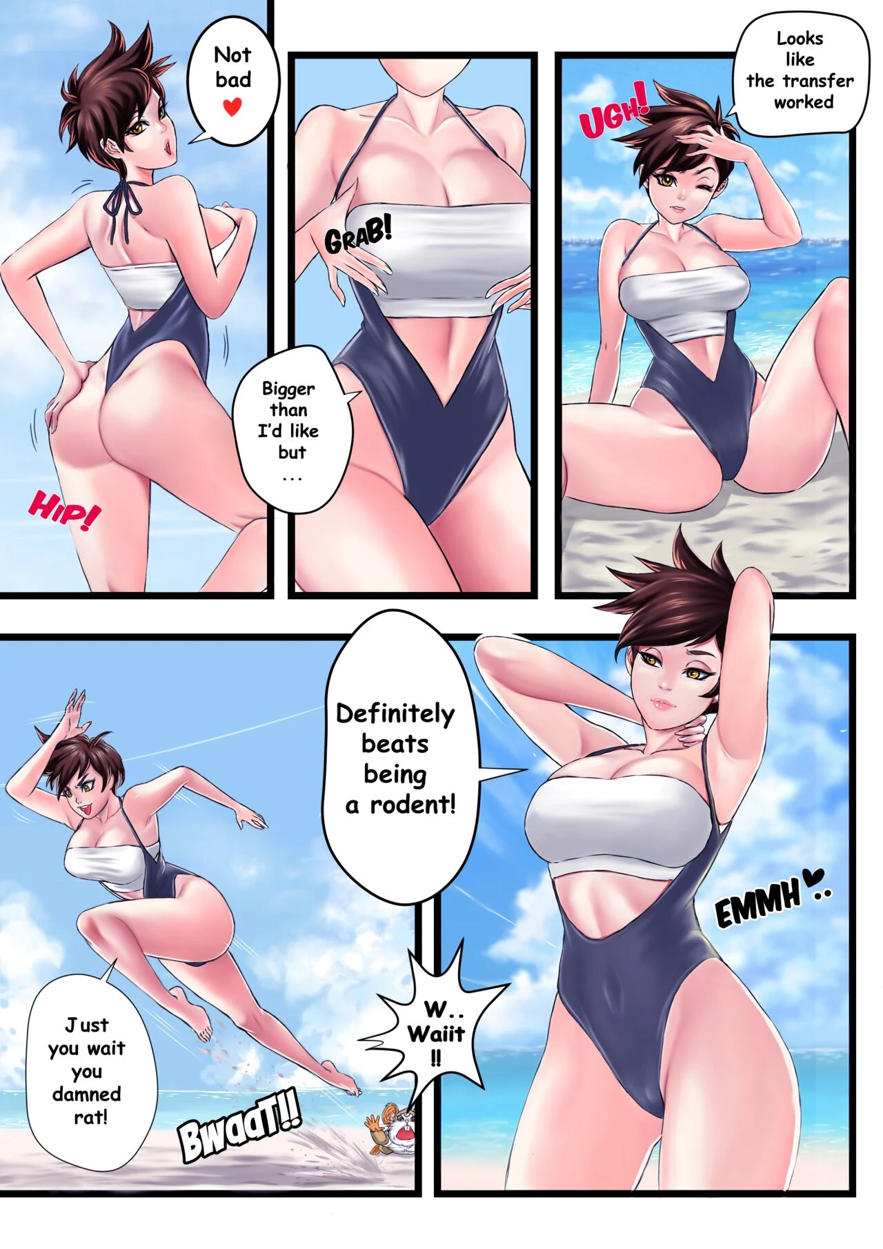 Tracer x Widow porn comic picture 4