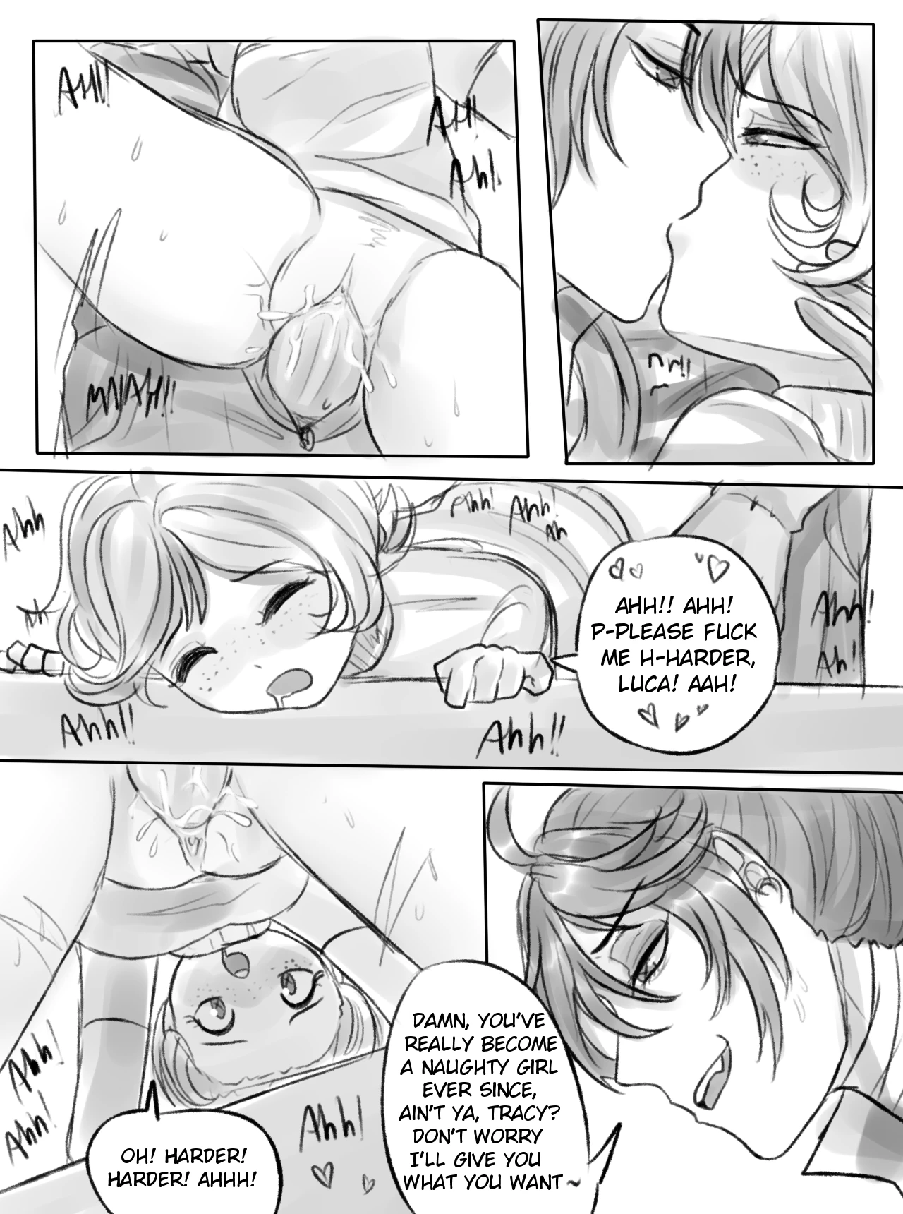 Tracy x Luca porn comic picture 33