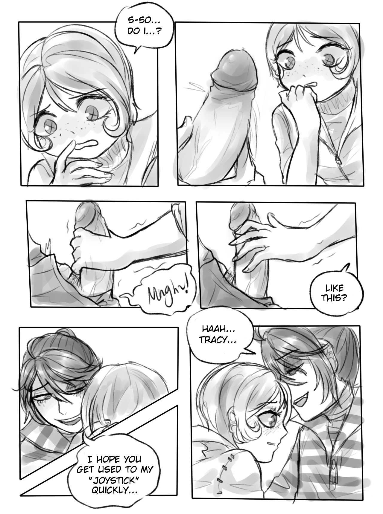 Tracy x Luca porn comic picture 5