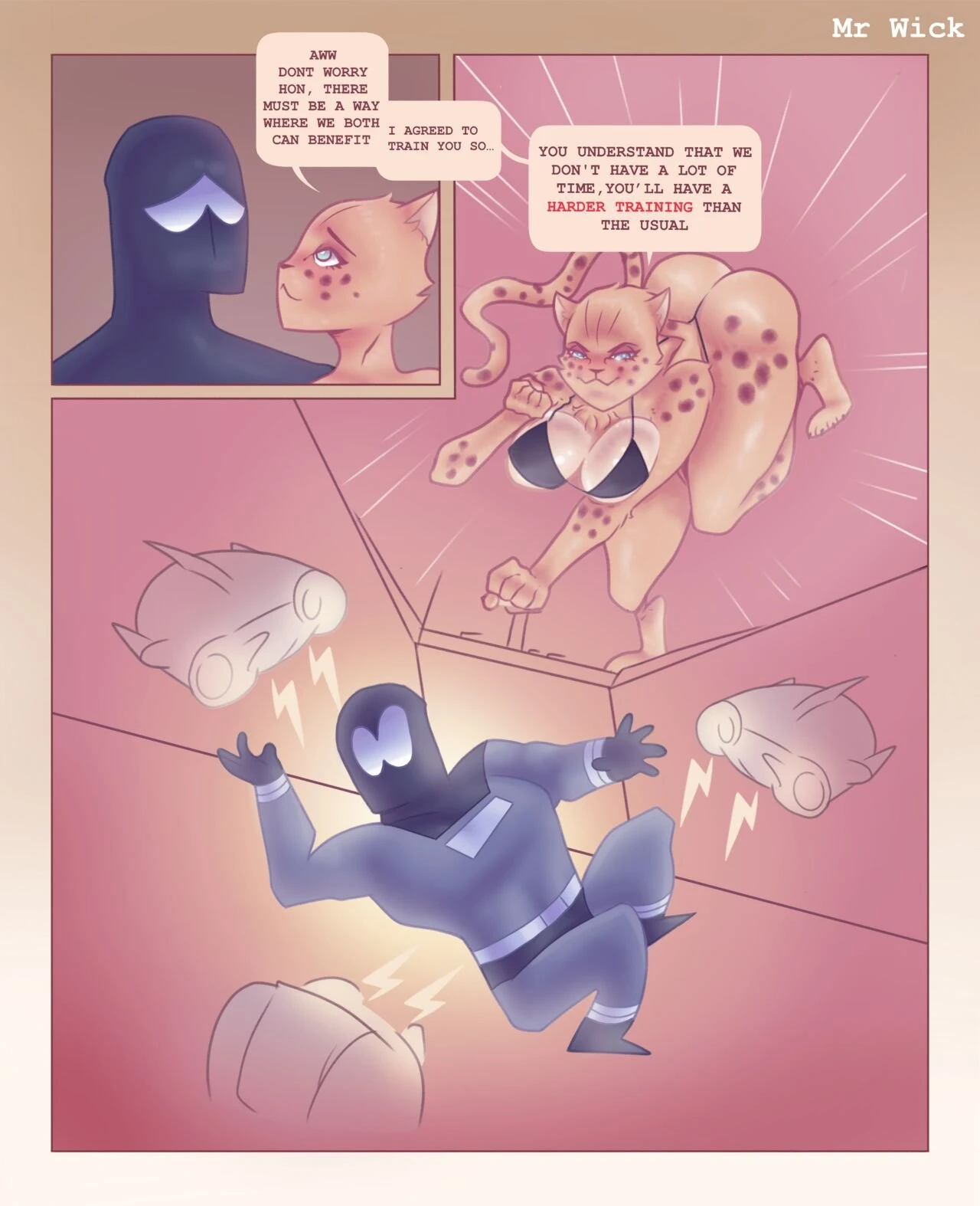 Training With Cheetah porn comic picture 8