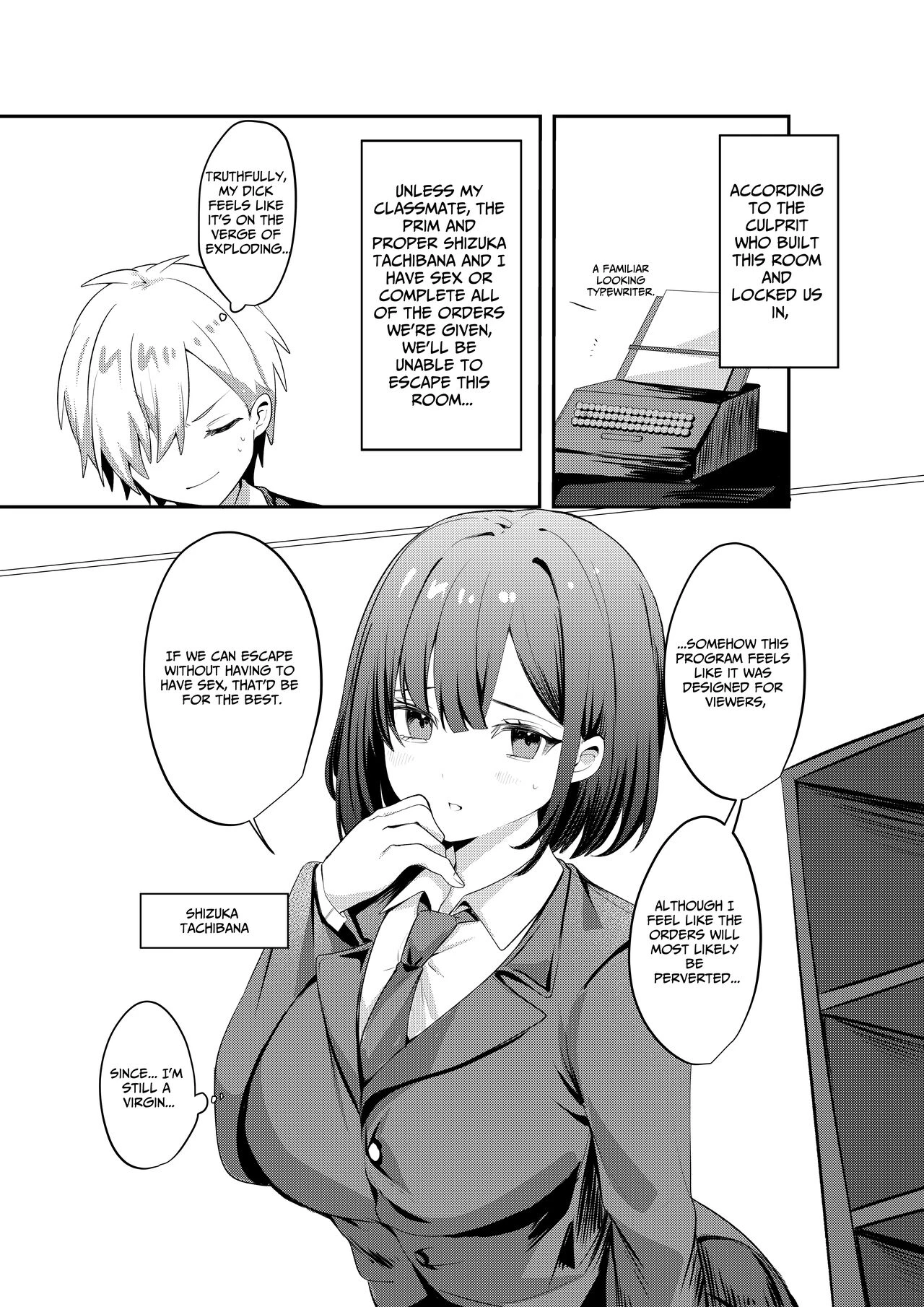 Trapped in a Sex-Locked Room with that Prim & Proper Girl | Sex Shinai to Derarenai Heya ni Seiso na Ano Ko to Tojikomerareru porn comic picture 3