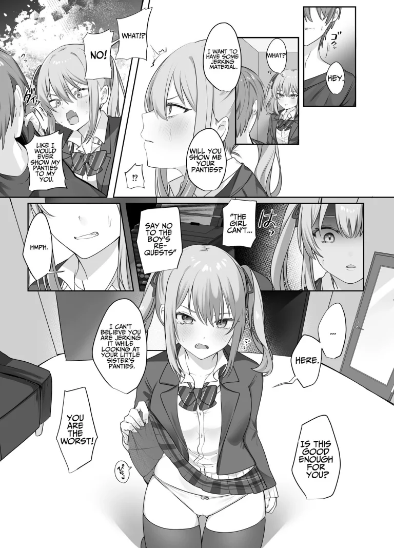 Trapped in a Sex-locked Room with your Bitchy Little Sister | Sex Shinai to Derarenai Heya ni Naka no Warui Imouto to Tojikomerareru porn comic picture 11