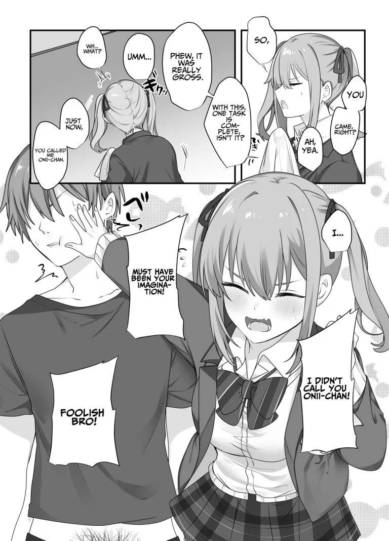 Trapped in a Sex-locked Room with your Bitchy Little Sister | Sex Shinai to Derarenai Heya ni Naka no Warui Imouto to Tojikomerareru porn comic picture 15