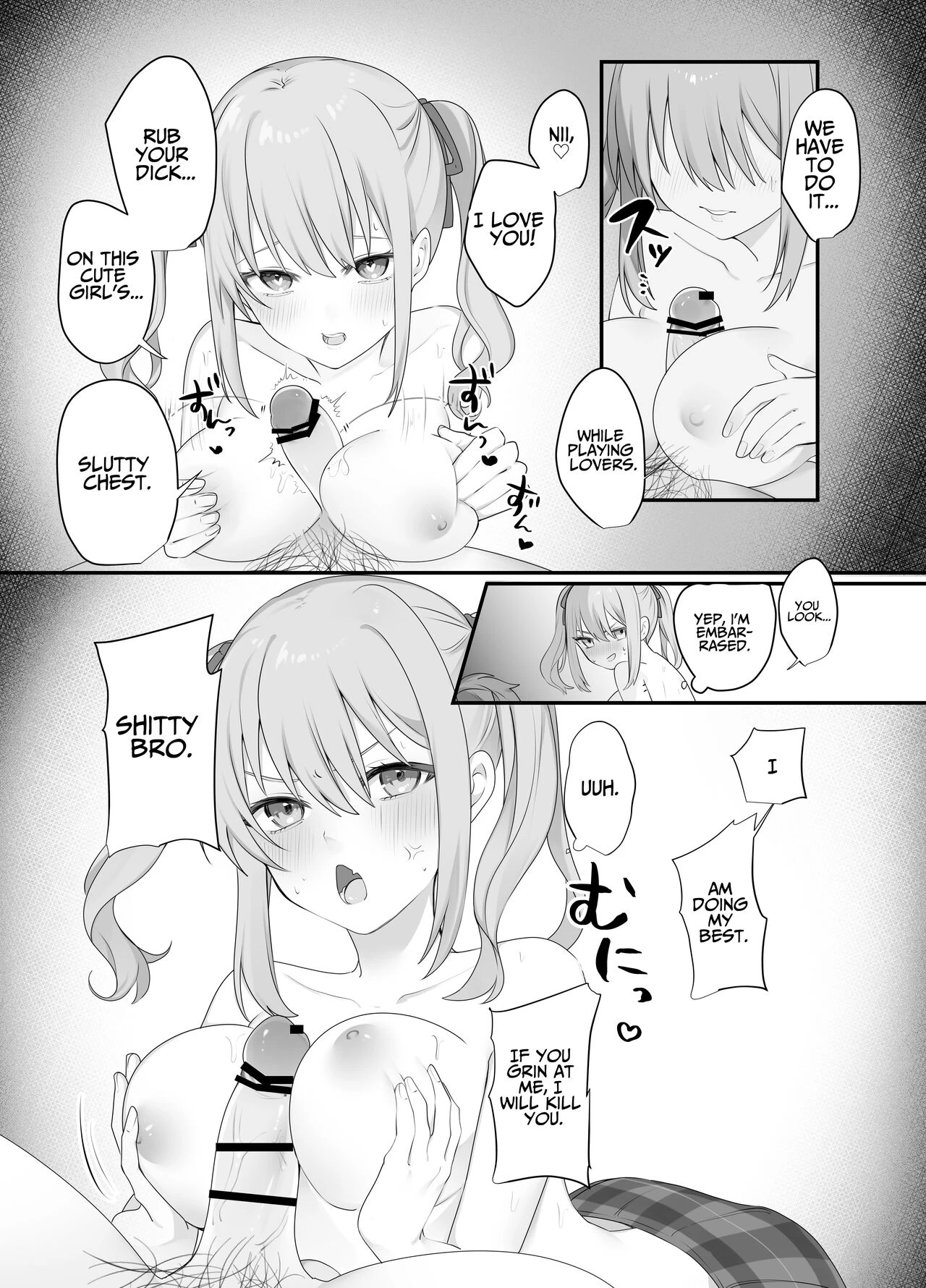 Trapped in a Sex-locked Room with your Bitchy Little Sister | Sex Shinai to Derarenai Heya ni Naka no Warui Imouto to Tojikomerareru porn comic picture 23