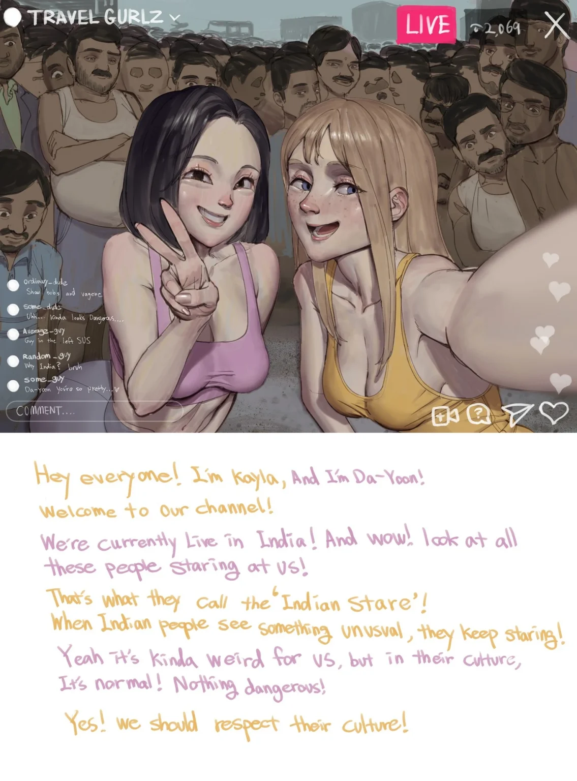 Travel Gurlz - Kayla & Da-Yoon porn comic picture 1
