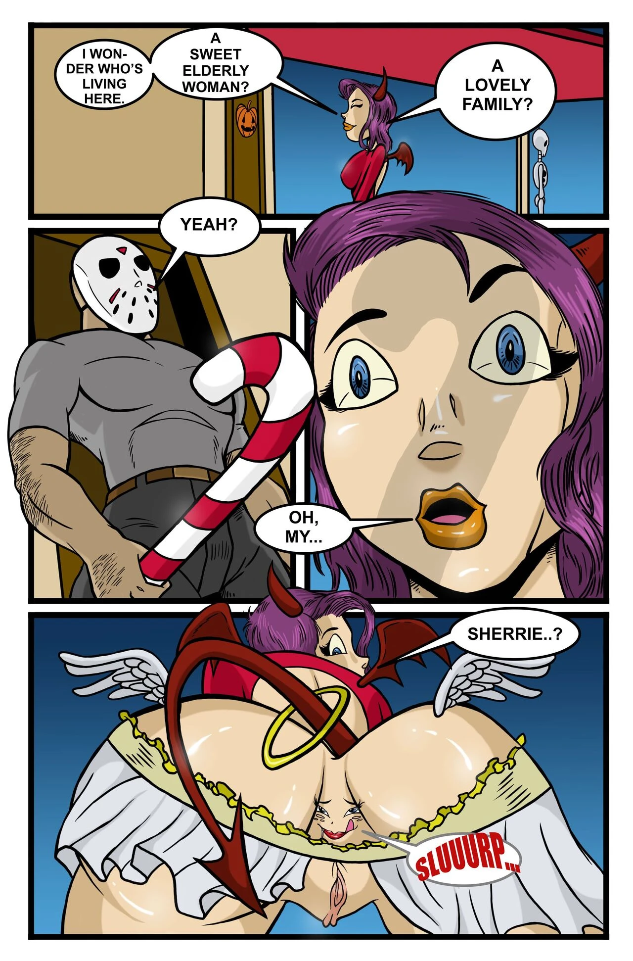 Trick or treat. Maxi and Sherrie Camille Halloween Special porn comic picture 10