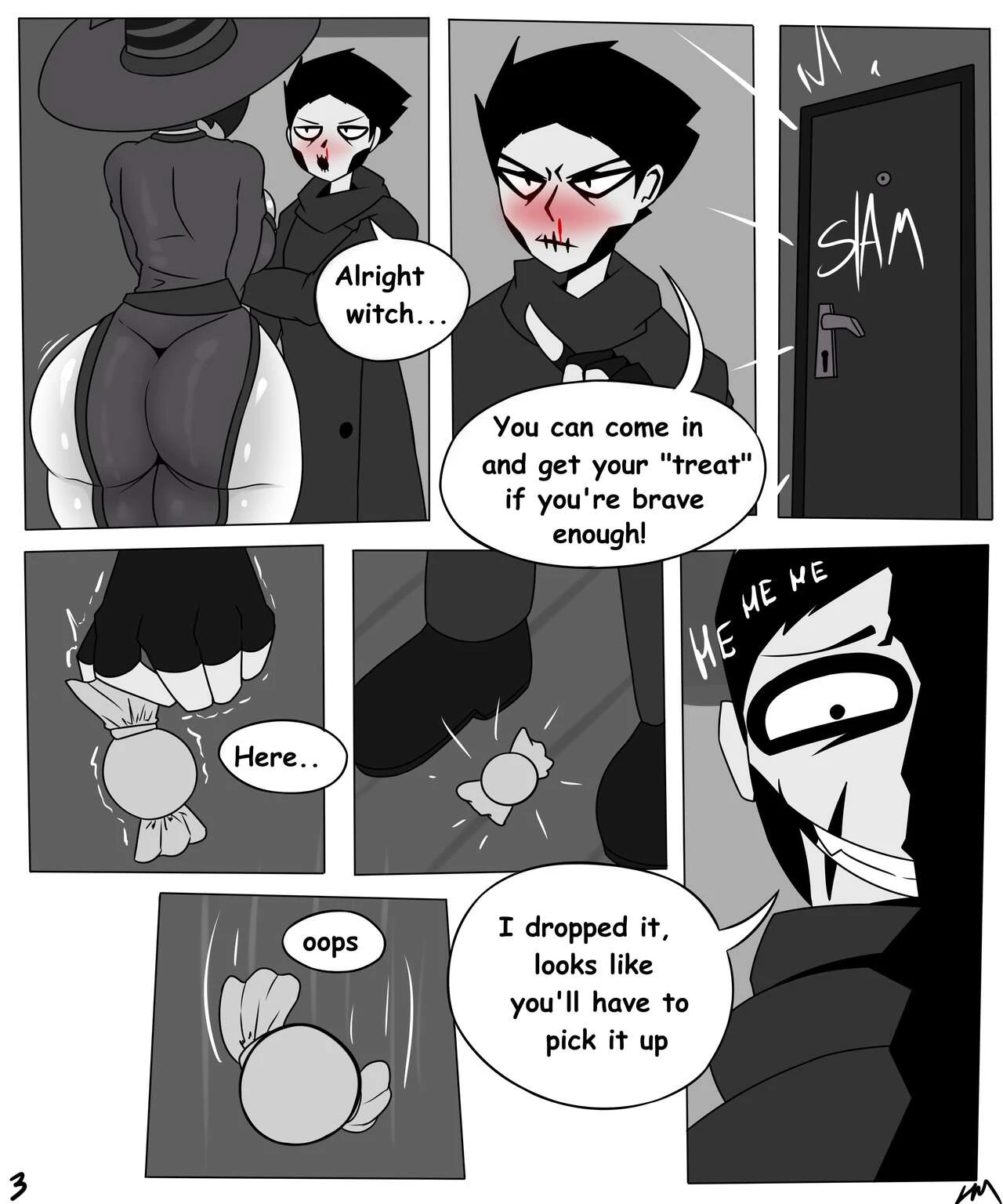 Trick or Treat with Ellie! porn comic picture 3