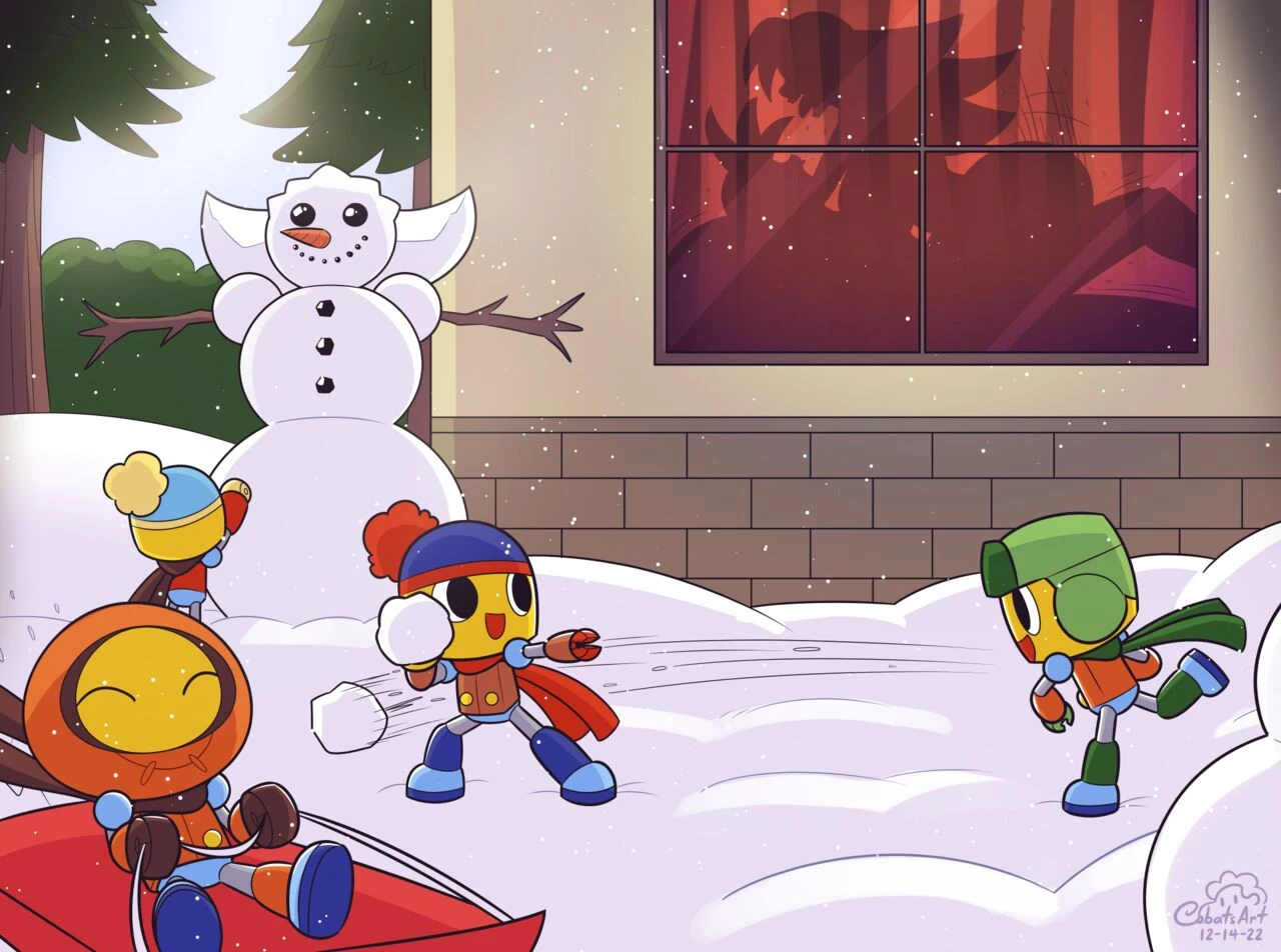 Tron x Megaman Happy Holiday porn comic picture 3