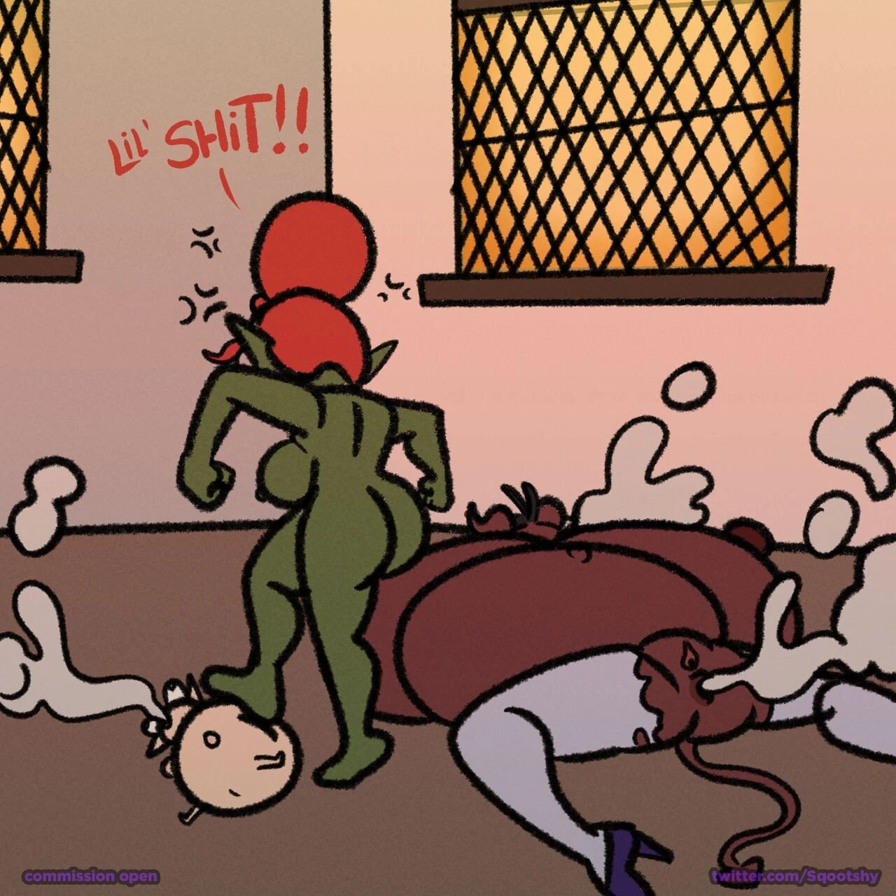 Trouble trio porn comic picture 8