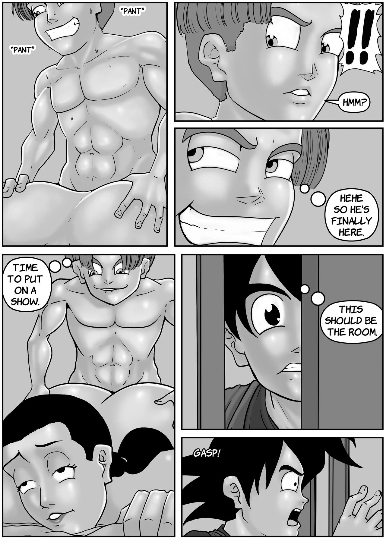 Trunks x ChiChi porn comic picture 9