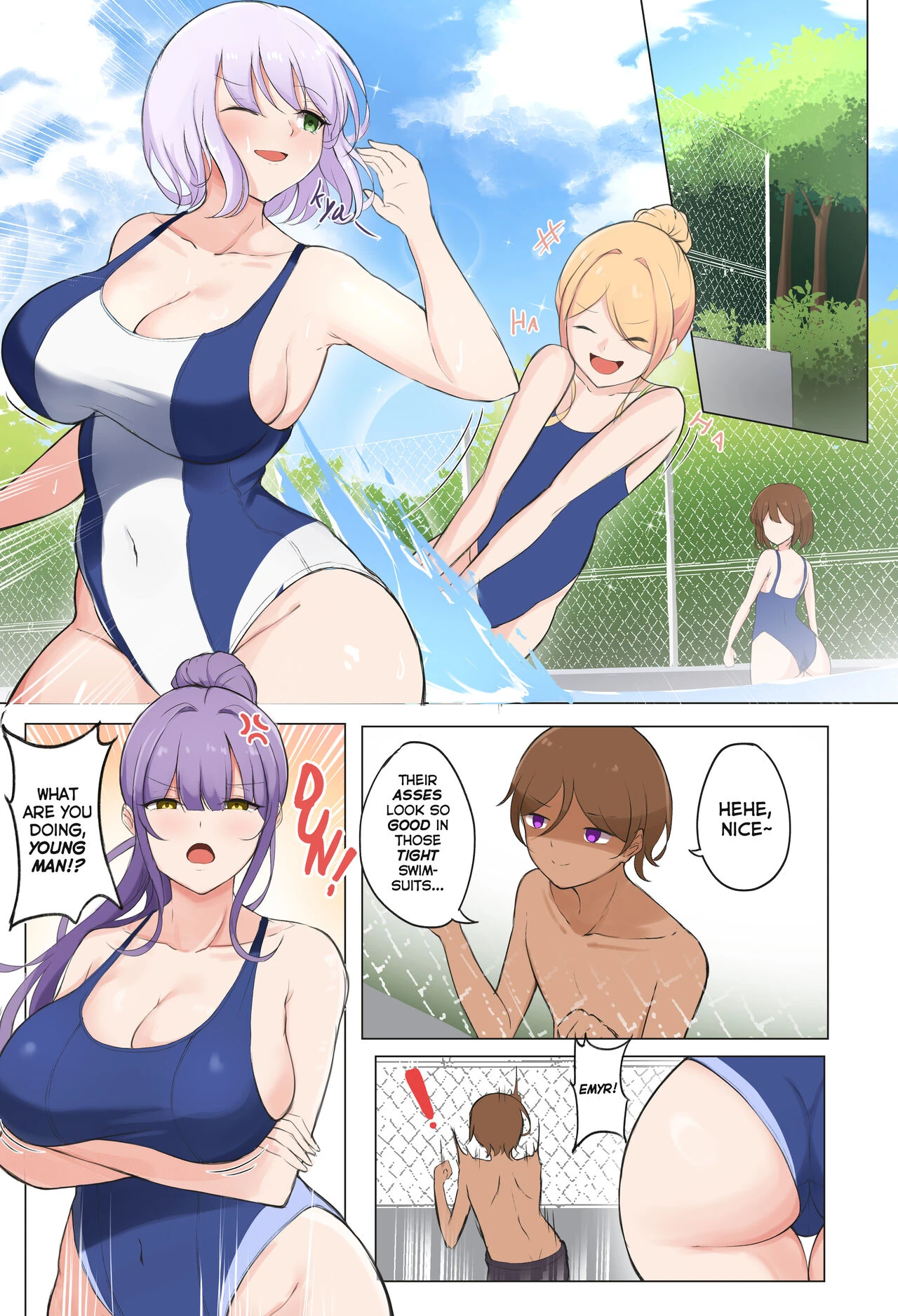 TSF Swim Teacher porn comic picture 1
