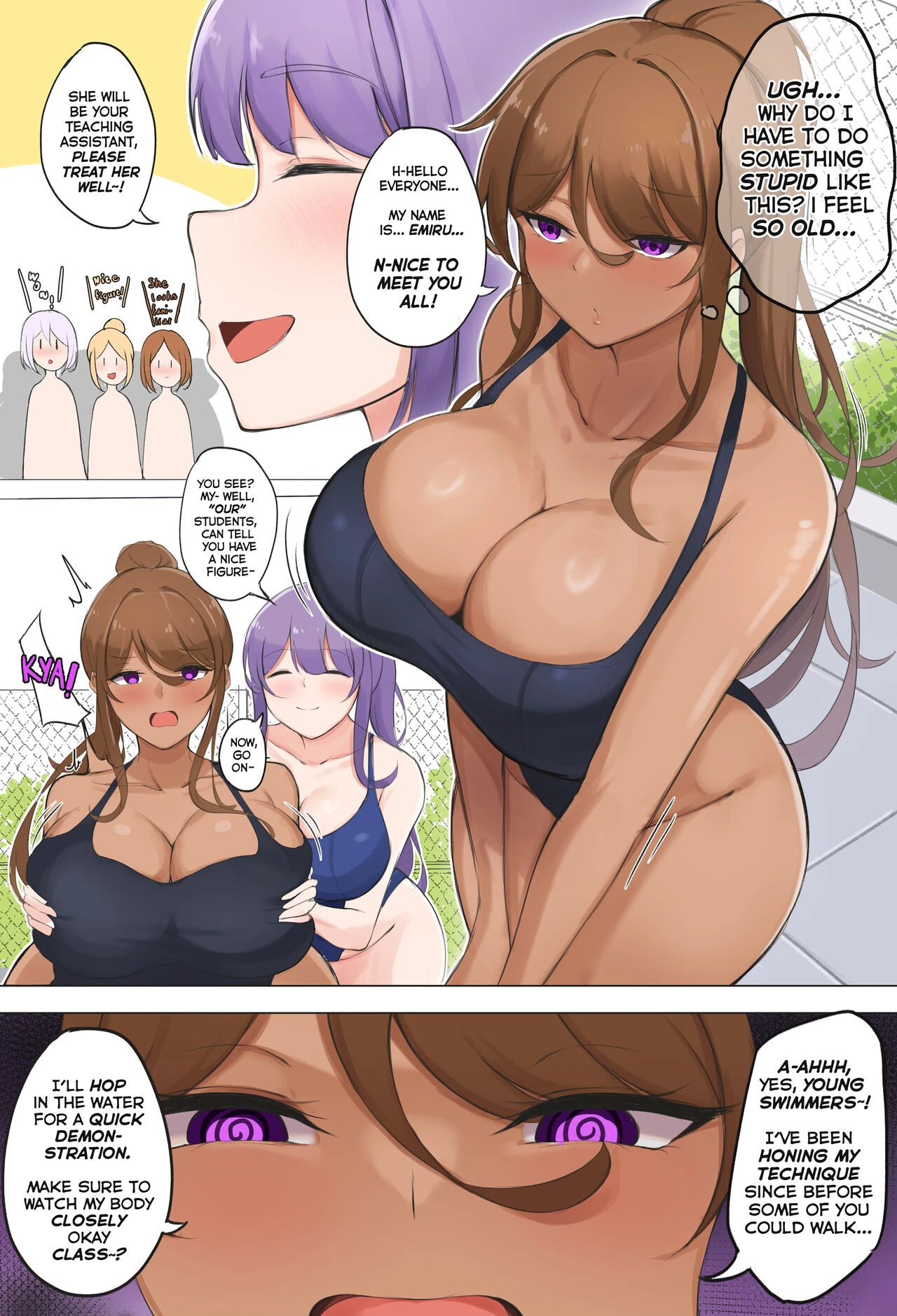 TSF Swim Teacher porn comic picture 7