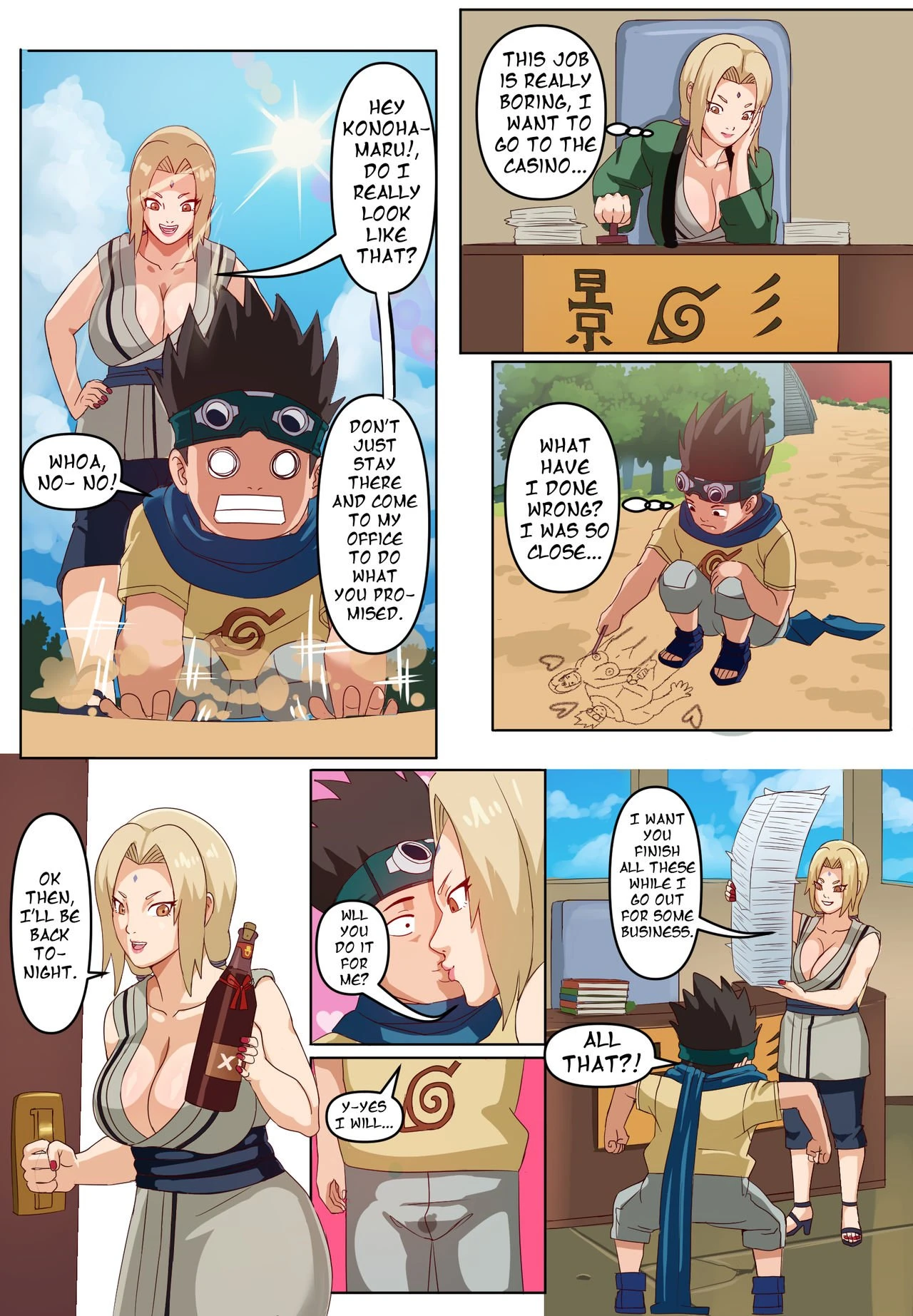 Tsunade & Konohamaru porn comic picture 9