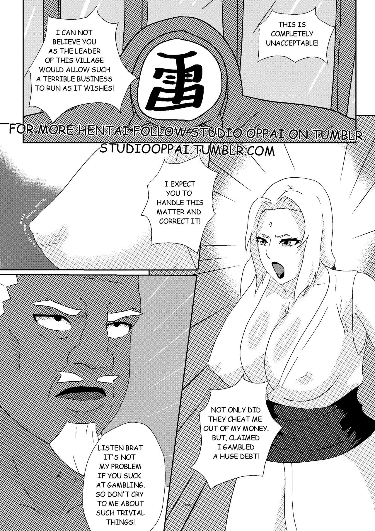 Tsunade's Lost Bet porn comic picture 2