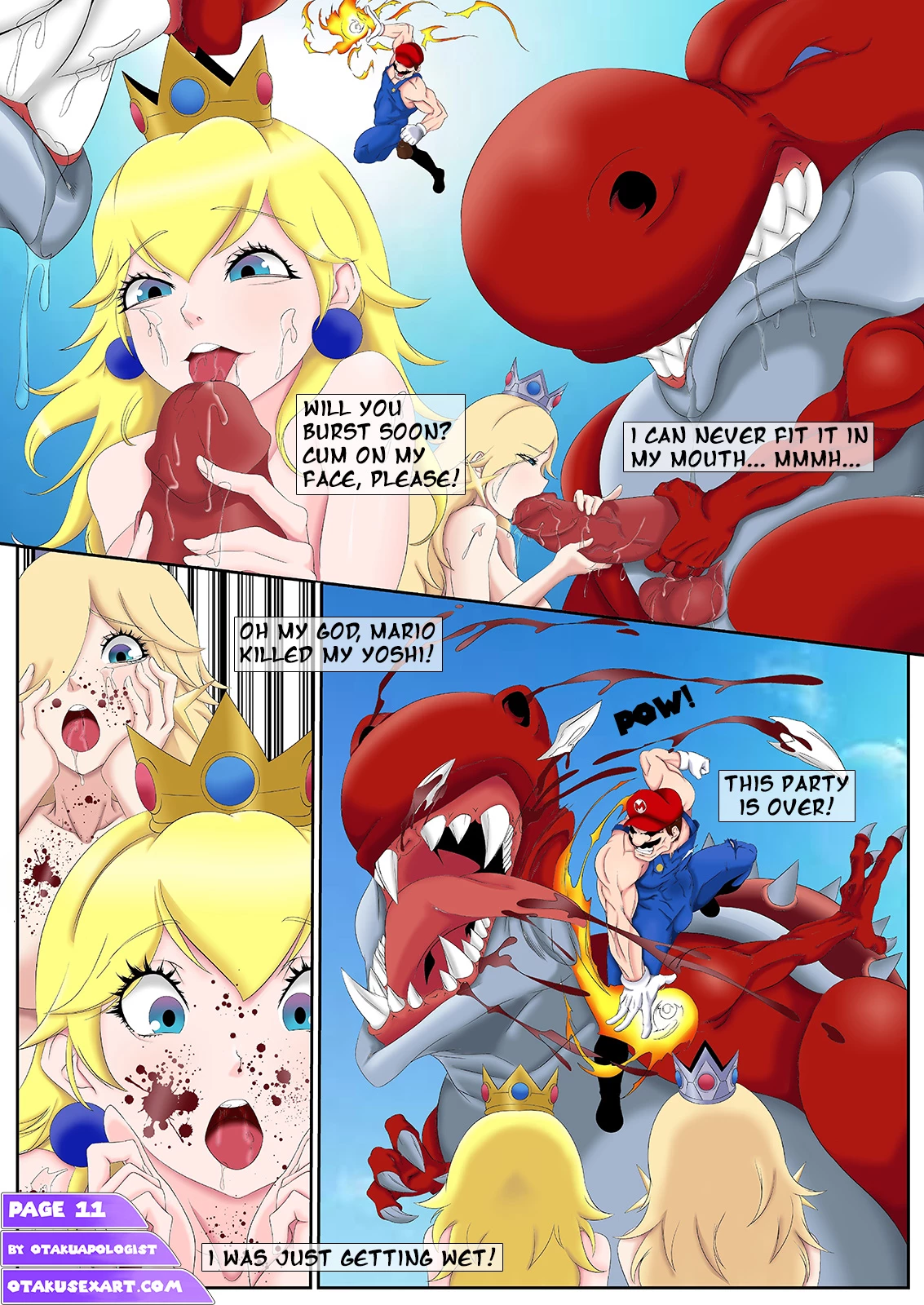 Two Princesses One Yoshi 3 porn comic picture 14