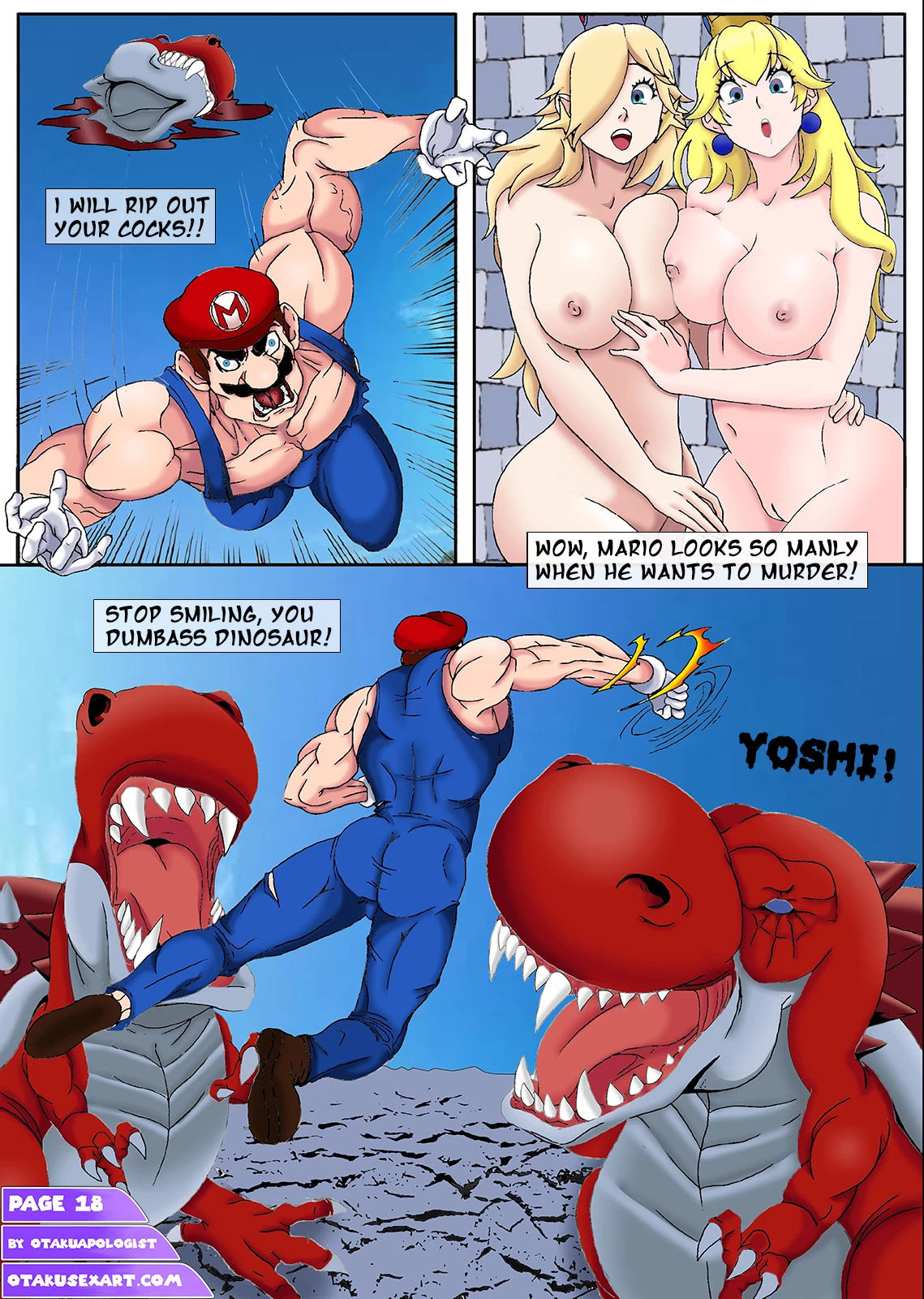 Two Princesses One Yoshi 3 porn comic picture 21