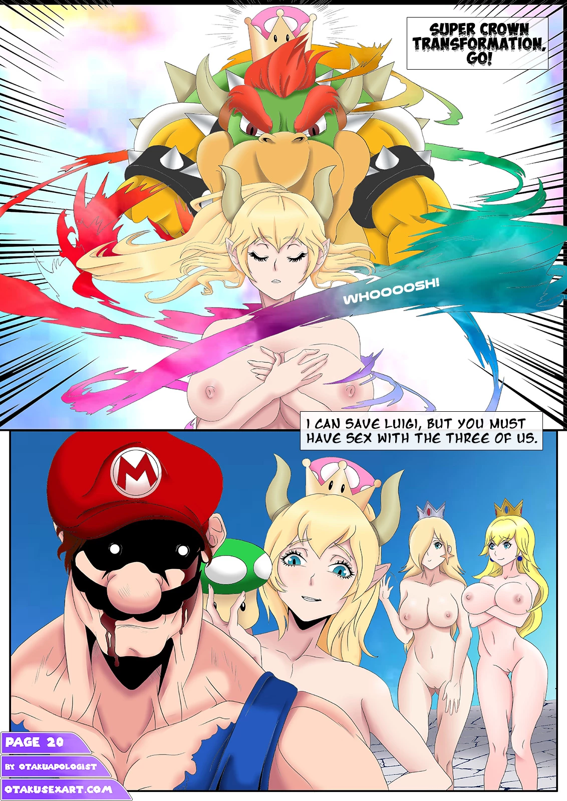 Two Princesses One Yoshi 3 porn comic picture 23