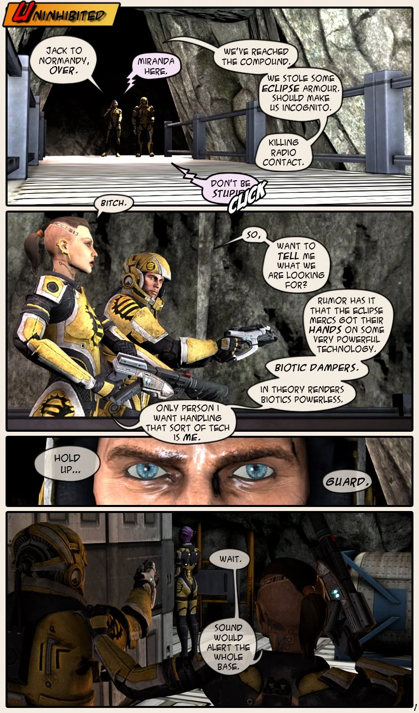 Uninhibited porn comic picture 1