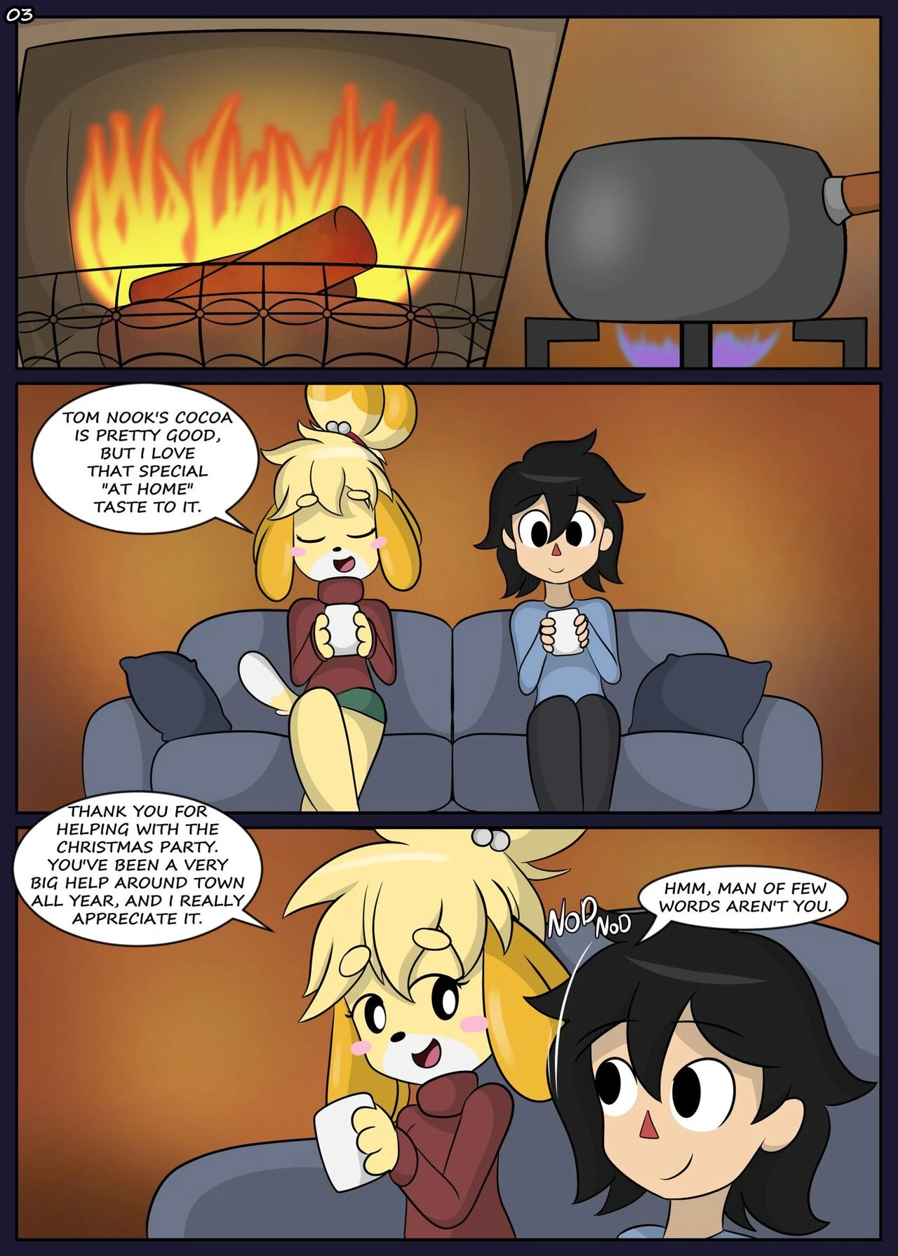 Unwrapping Isabel porn comic picture 4