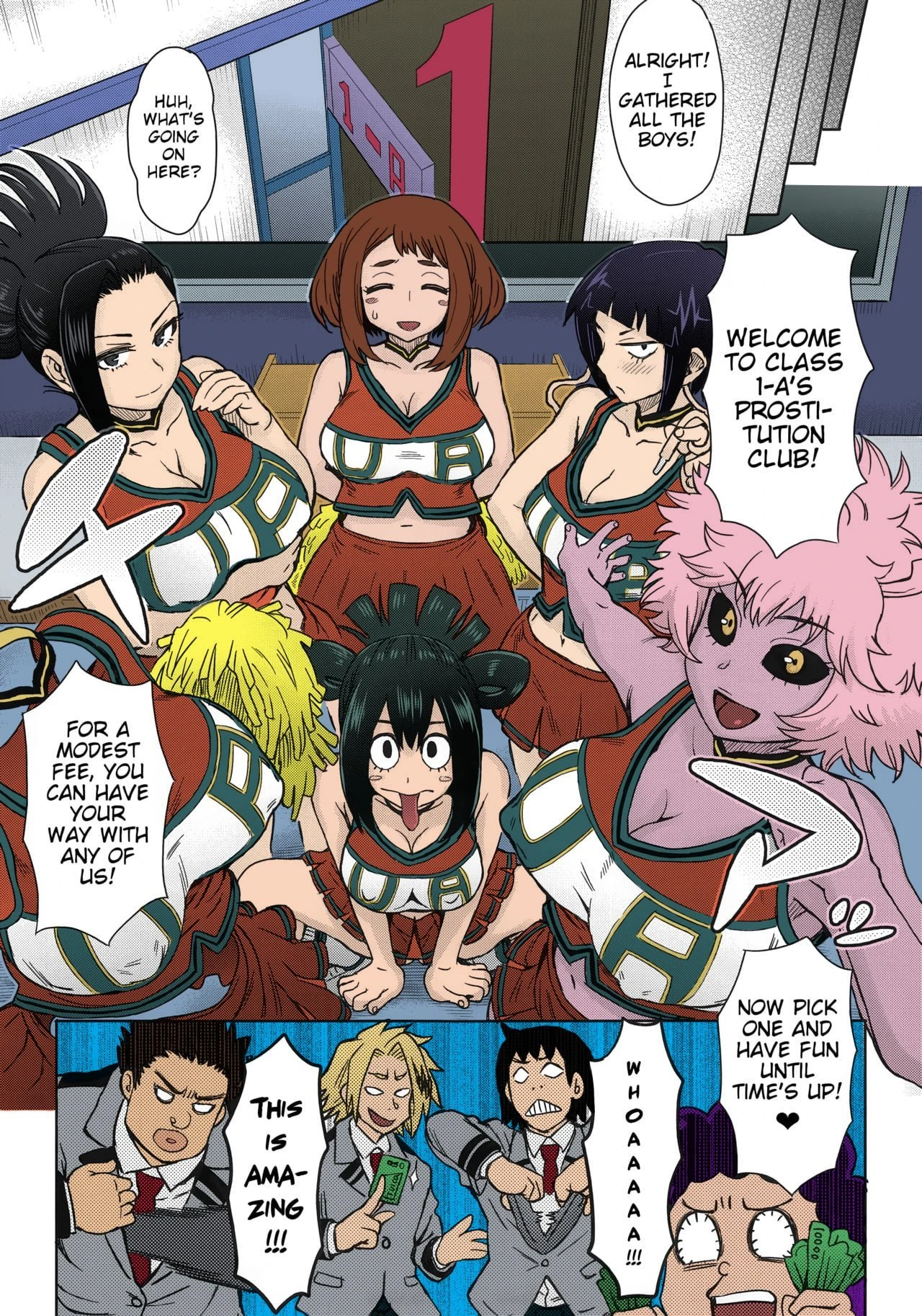 Uraraka’s Prostitution (Color) porn comic picture 10