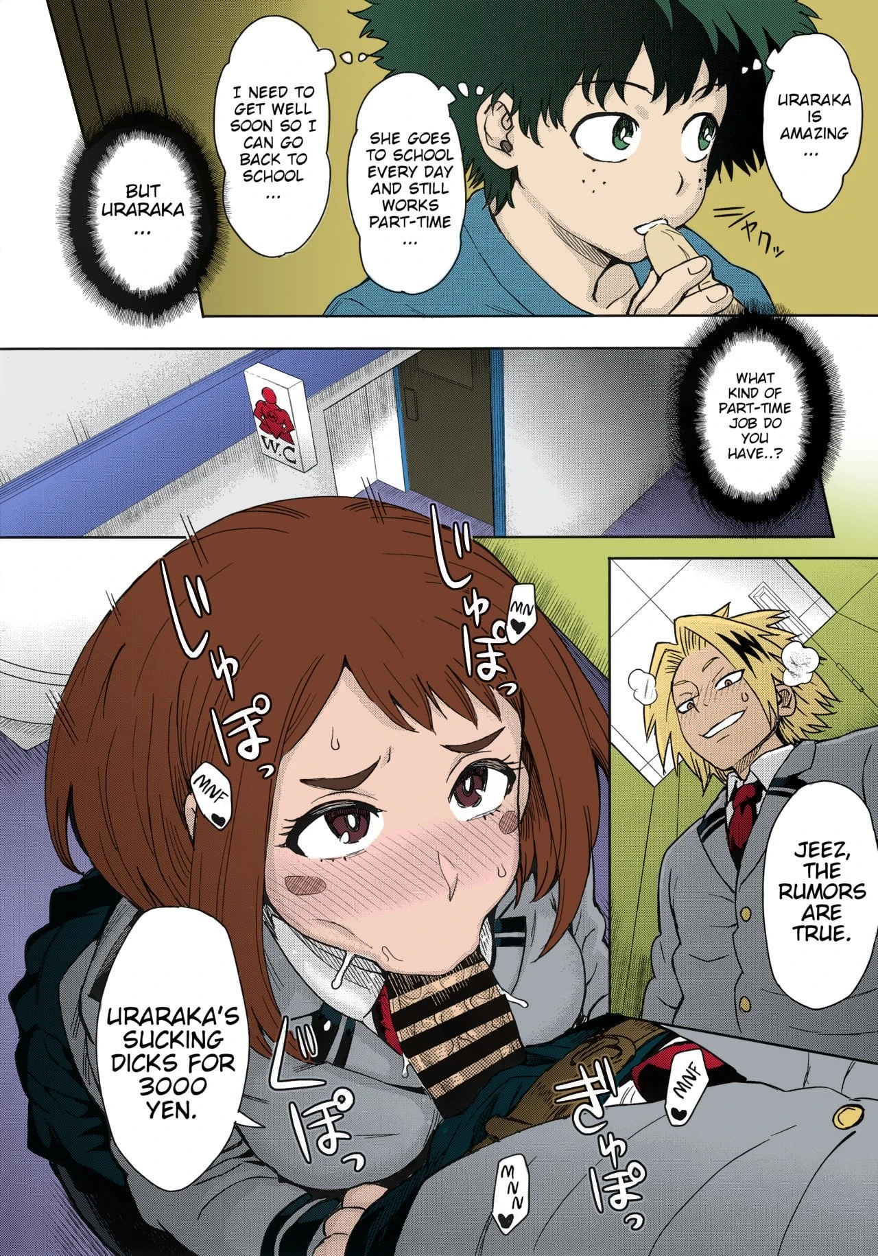 Uraraka’s Prostitution (Color) porn comic picture 3