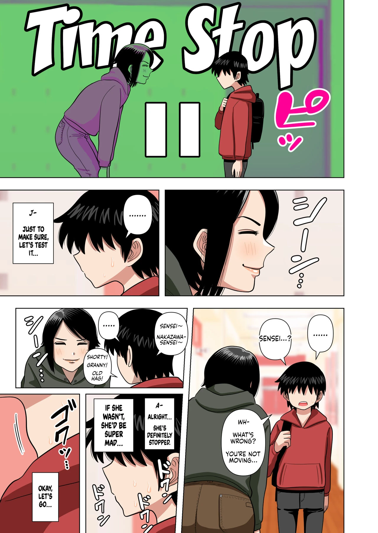 Using Abilities like Hypnosis, Invisibility & Time Stop on my Elementary School Homeroom Teacher porn comic picture 8