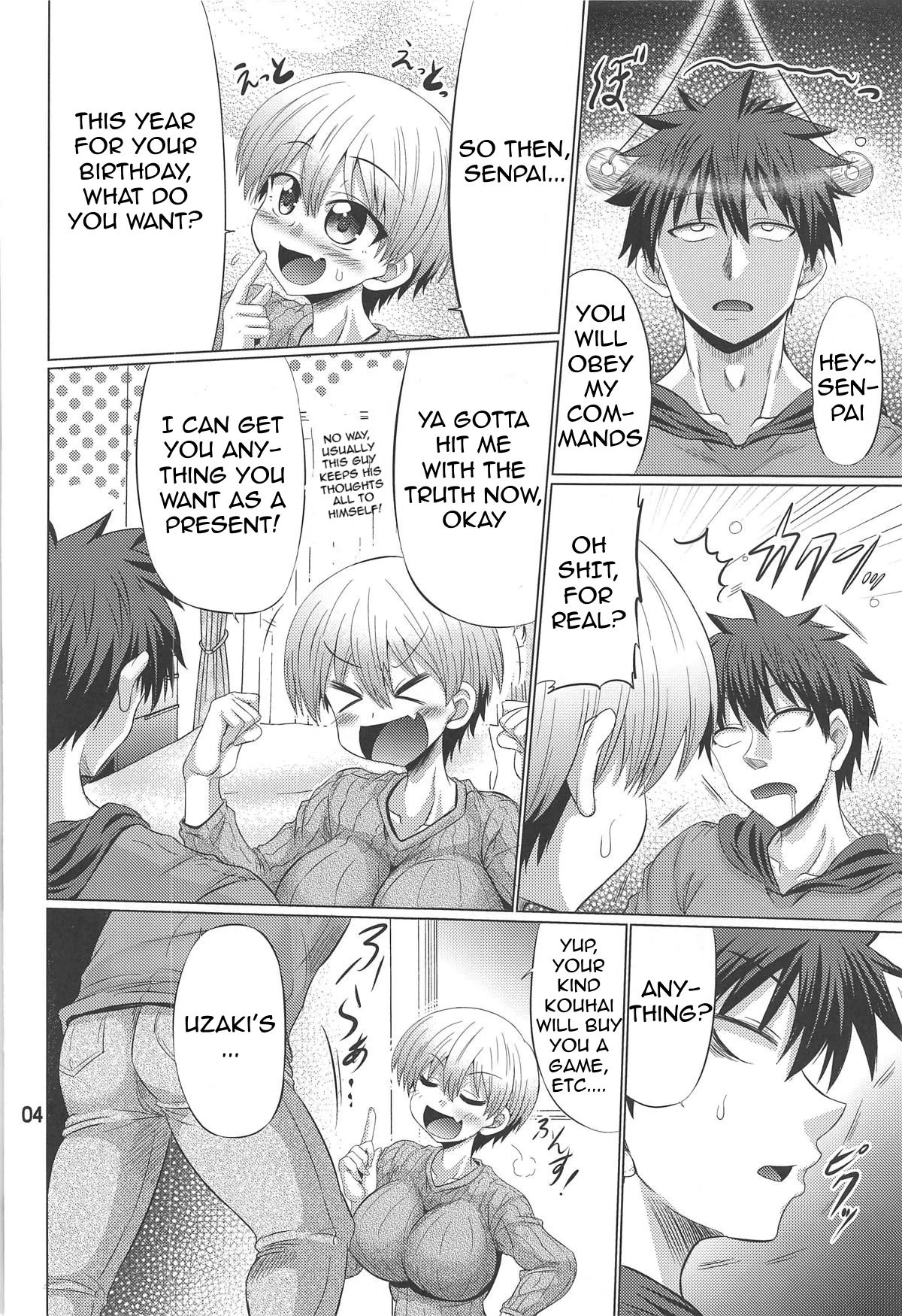 Uzaki-Chan Wants To Fool Around!| Uzaki-chan wa Sukebe Shitai porn comic picture 3