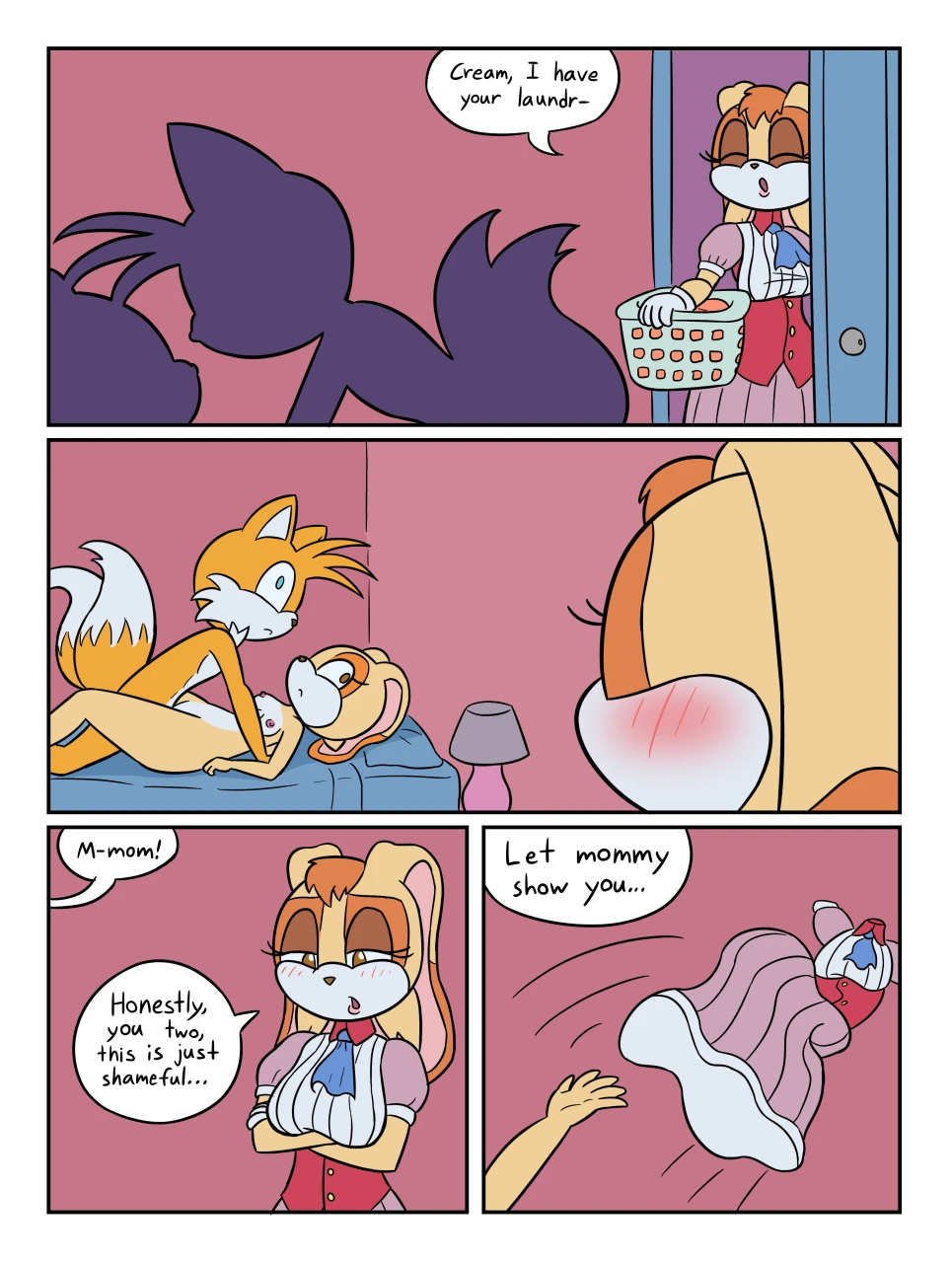 Vanilla, Tails, and Cream porn comic picture 1