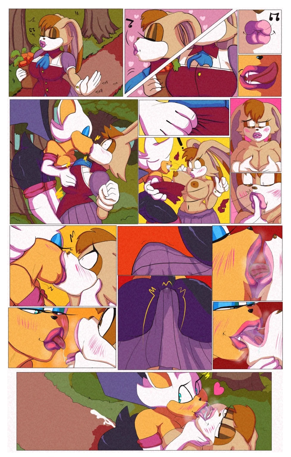 Vanilla x Rouge porn comic picture 1