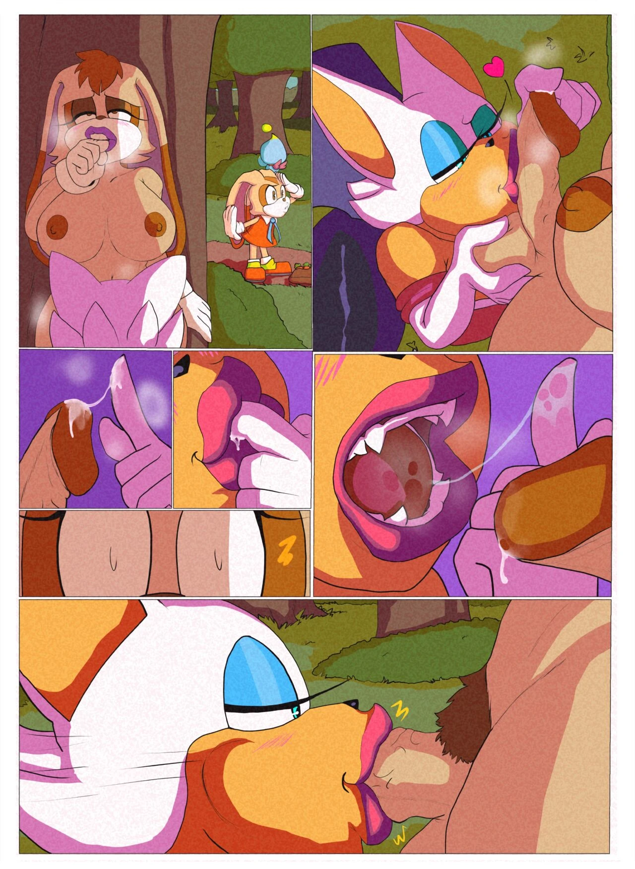 Vanilla x Rouge porn comic picture 2