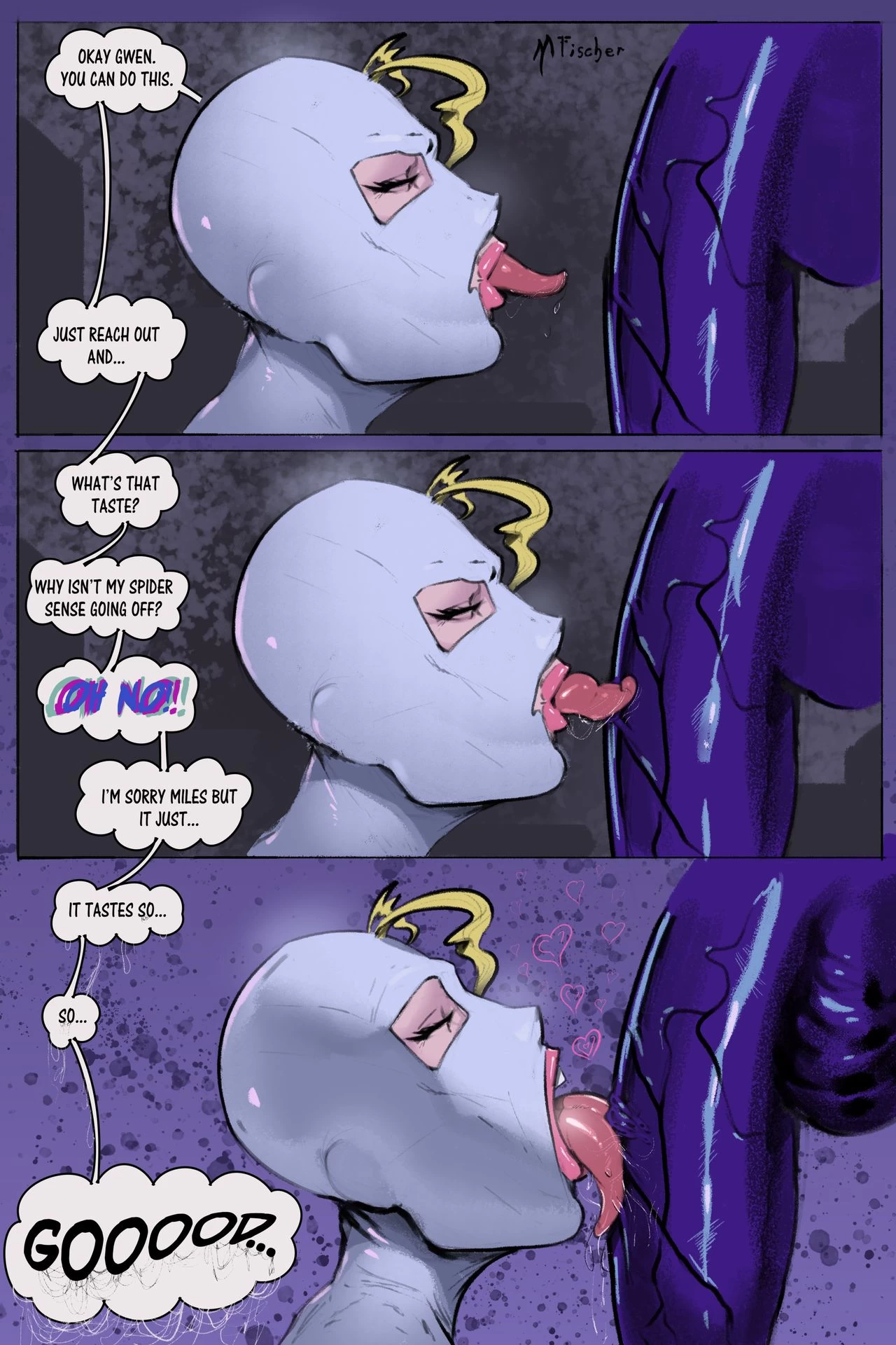 Venom's Kiss - Spider-Gwen vs Venom porn comic picture 10