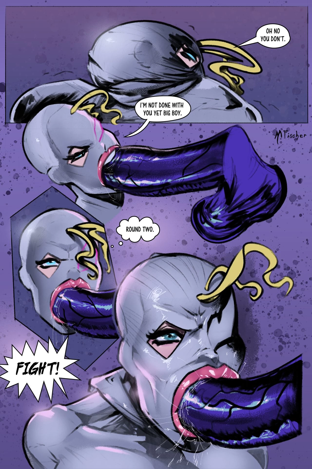 Venom's Kiss - Spider-Gwen vs Venom porn comic picture 15