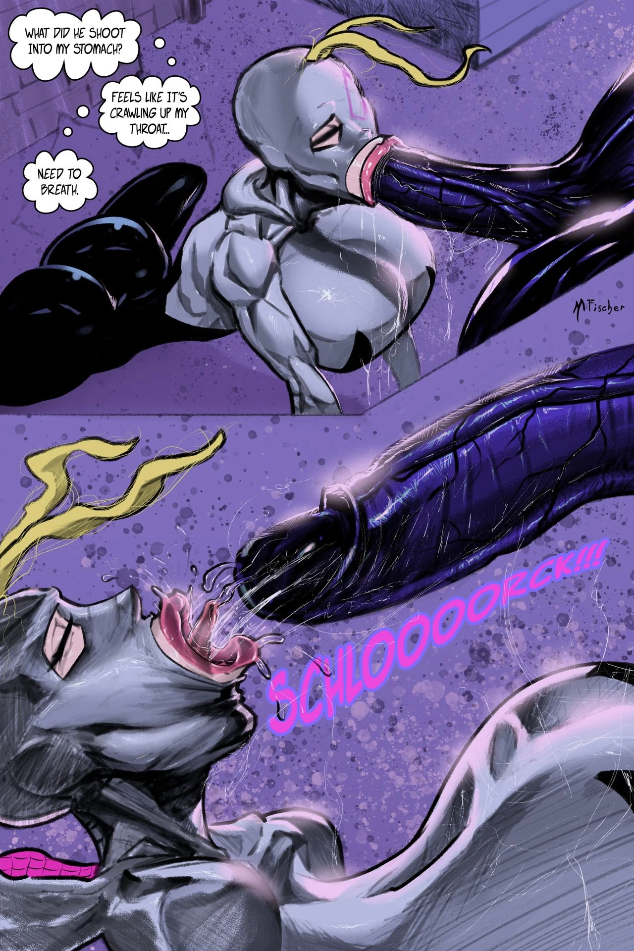 Venom's Kiss - Spider-Gwen vs Venom porn comic picture 24