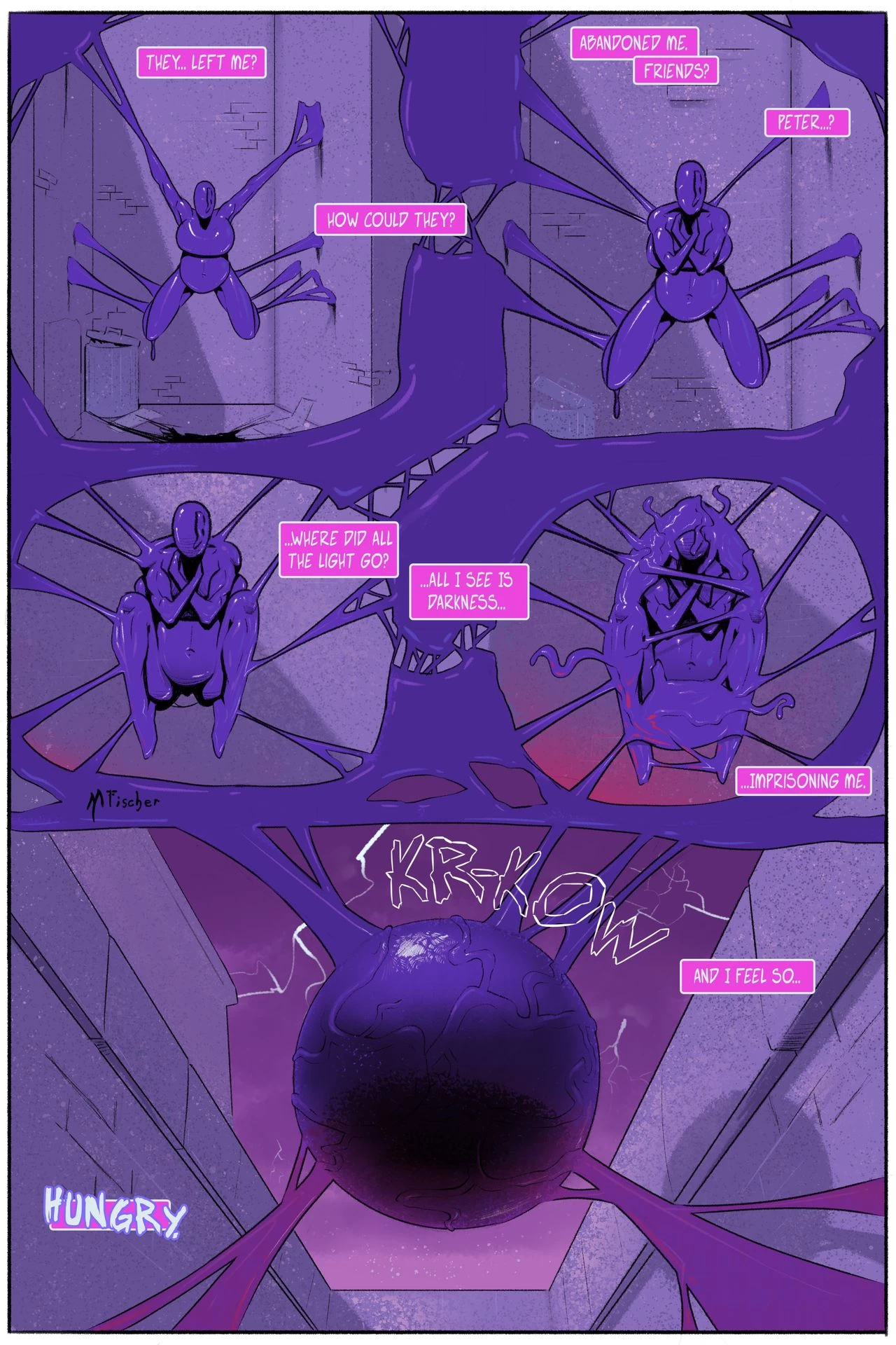 Venom's Kiss - Spider-Gwen vs Venom porn comic picture 31