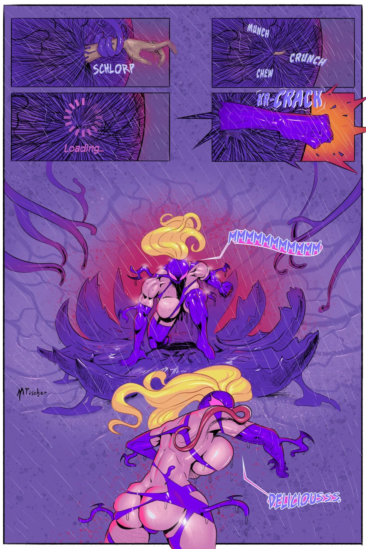 Venom's Kiss - Spider-Gwen vs Venom porn comic picture 33