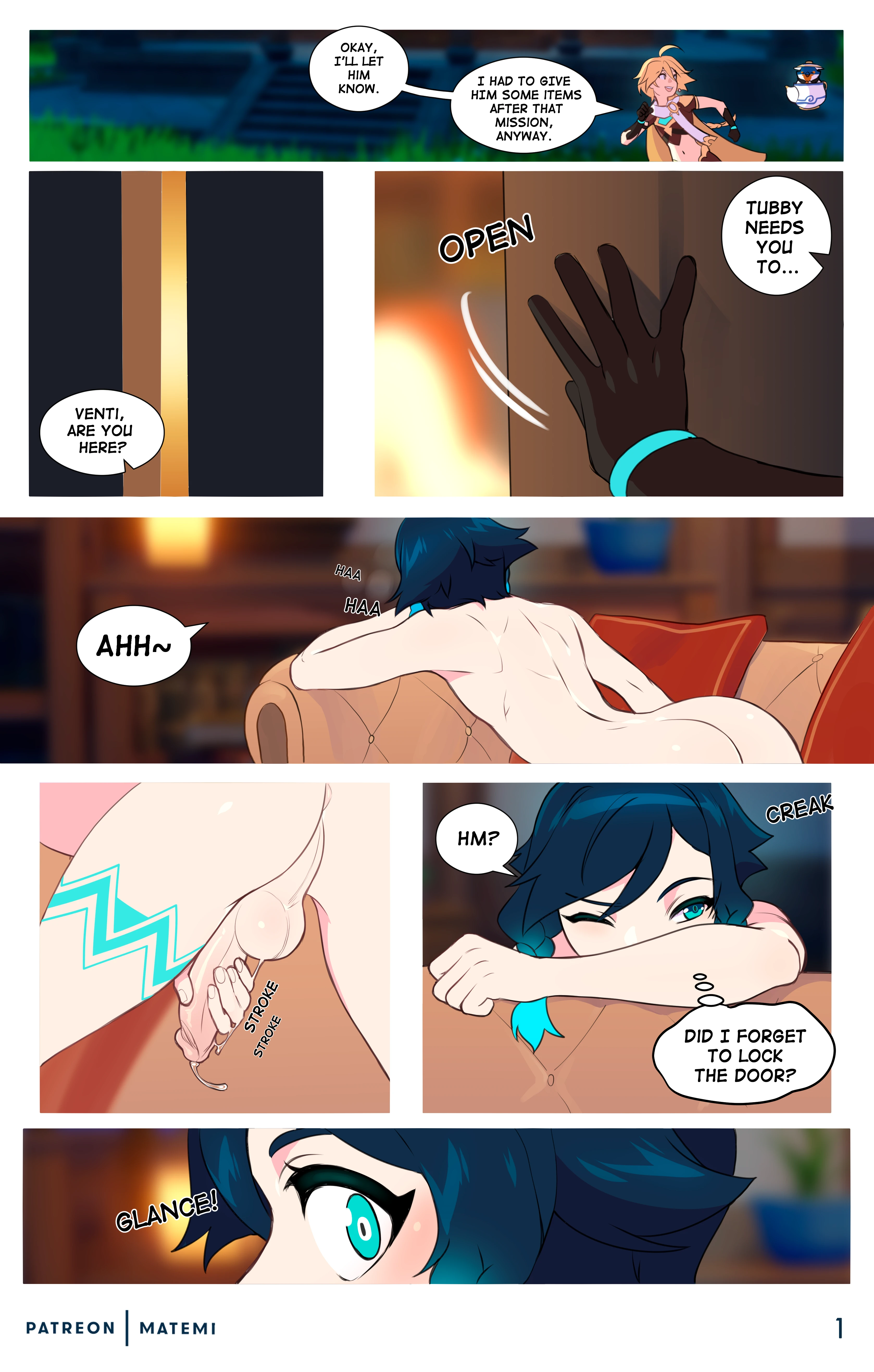 Venti X Aether porn comic picture 1