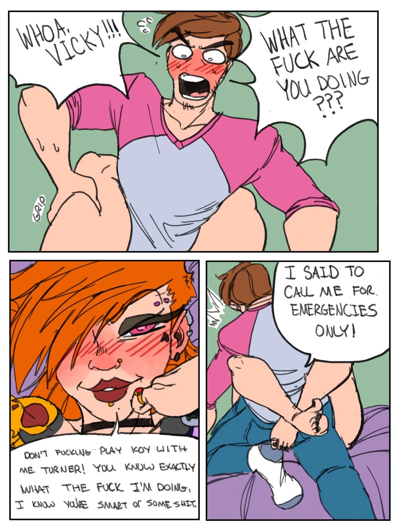 Vicky's Sickness porn comic picture 3