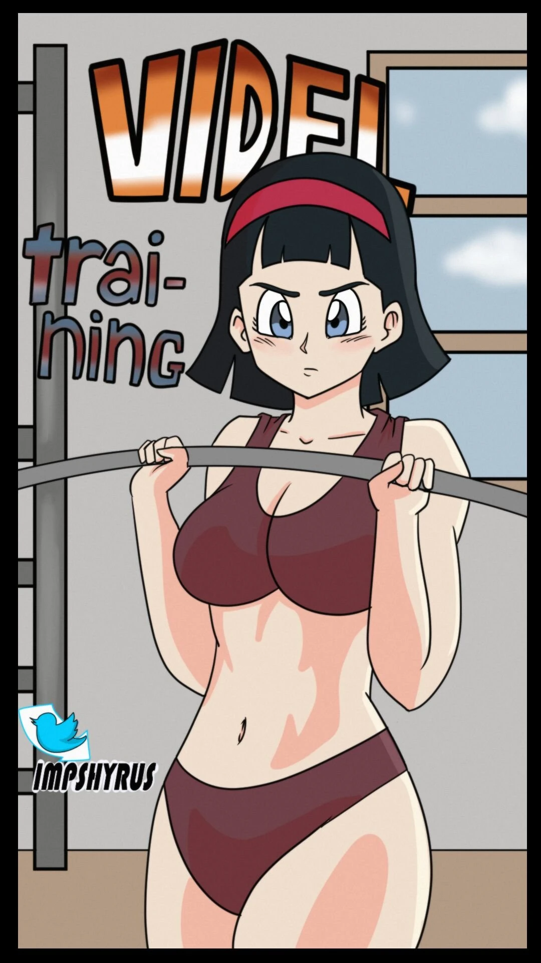 Videl Training porn comic picture 1