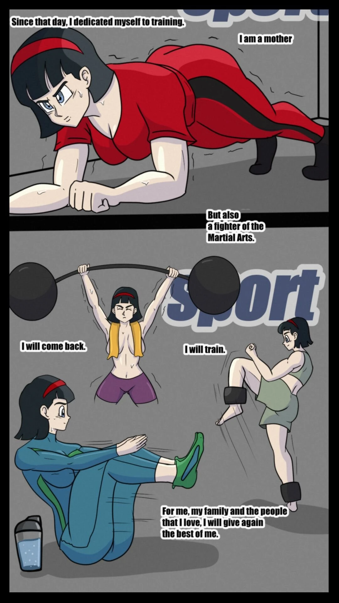 Videl Training porn comic picture 3