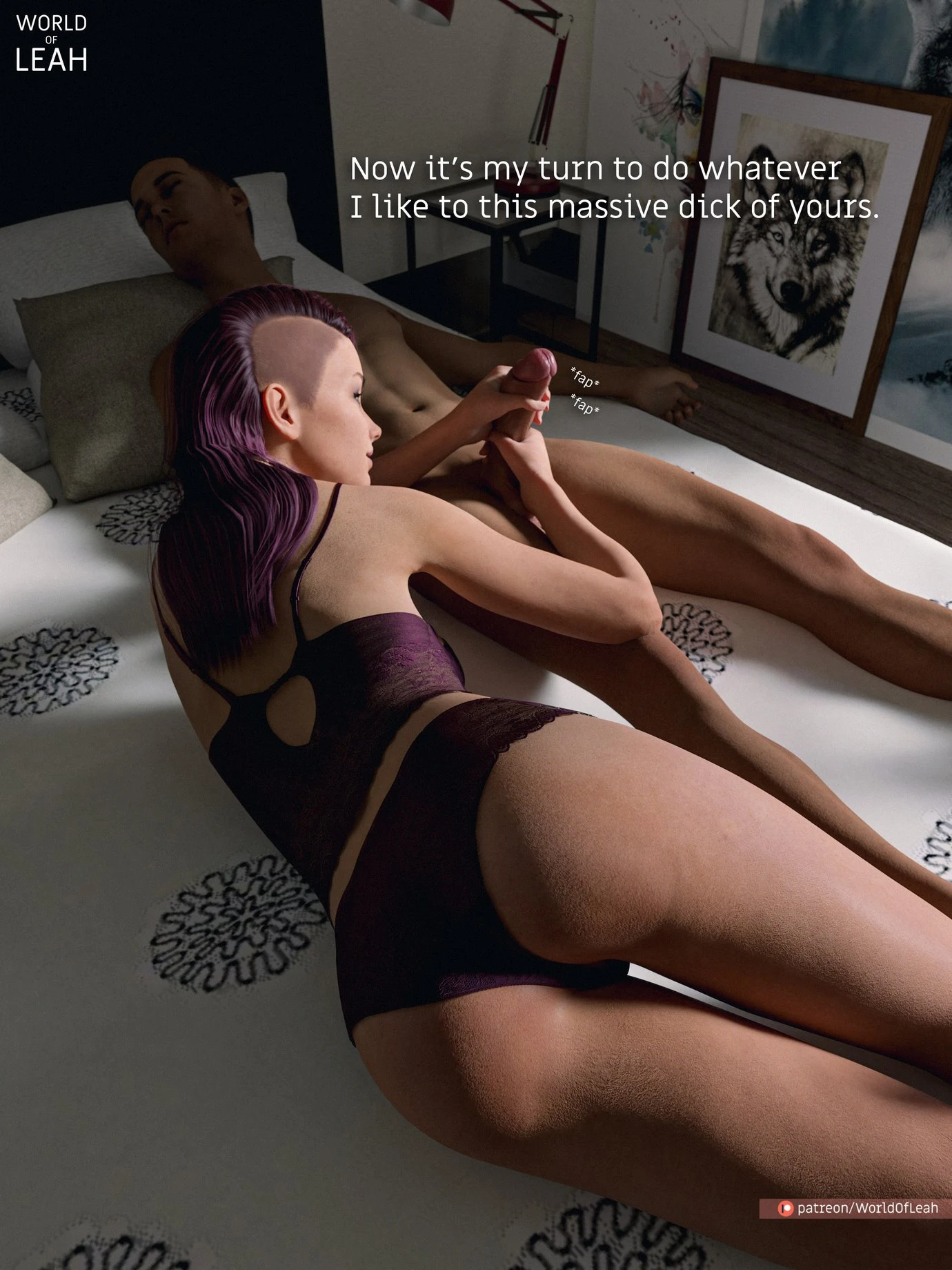 Violets Morning Routine porn comic picture 7