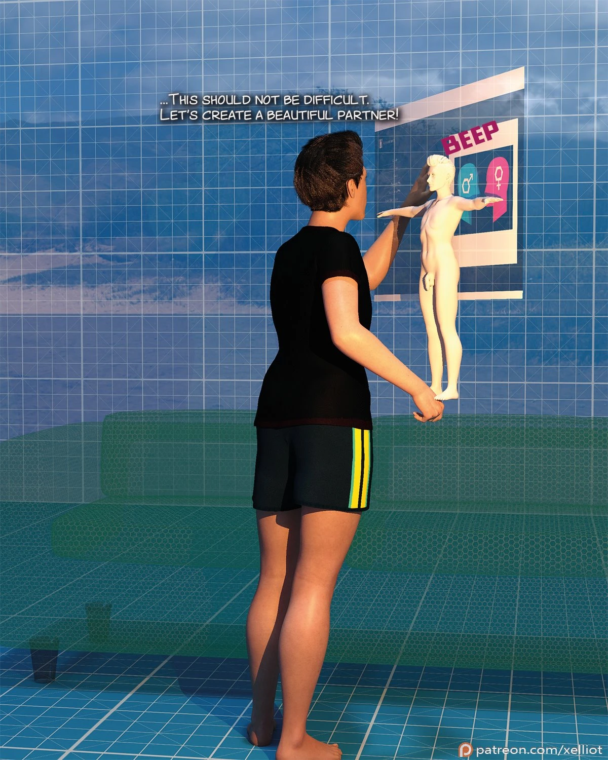 VR Beta testing porn comic picture 17