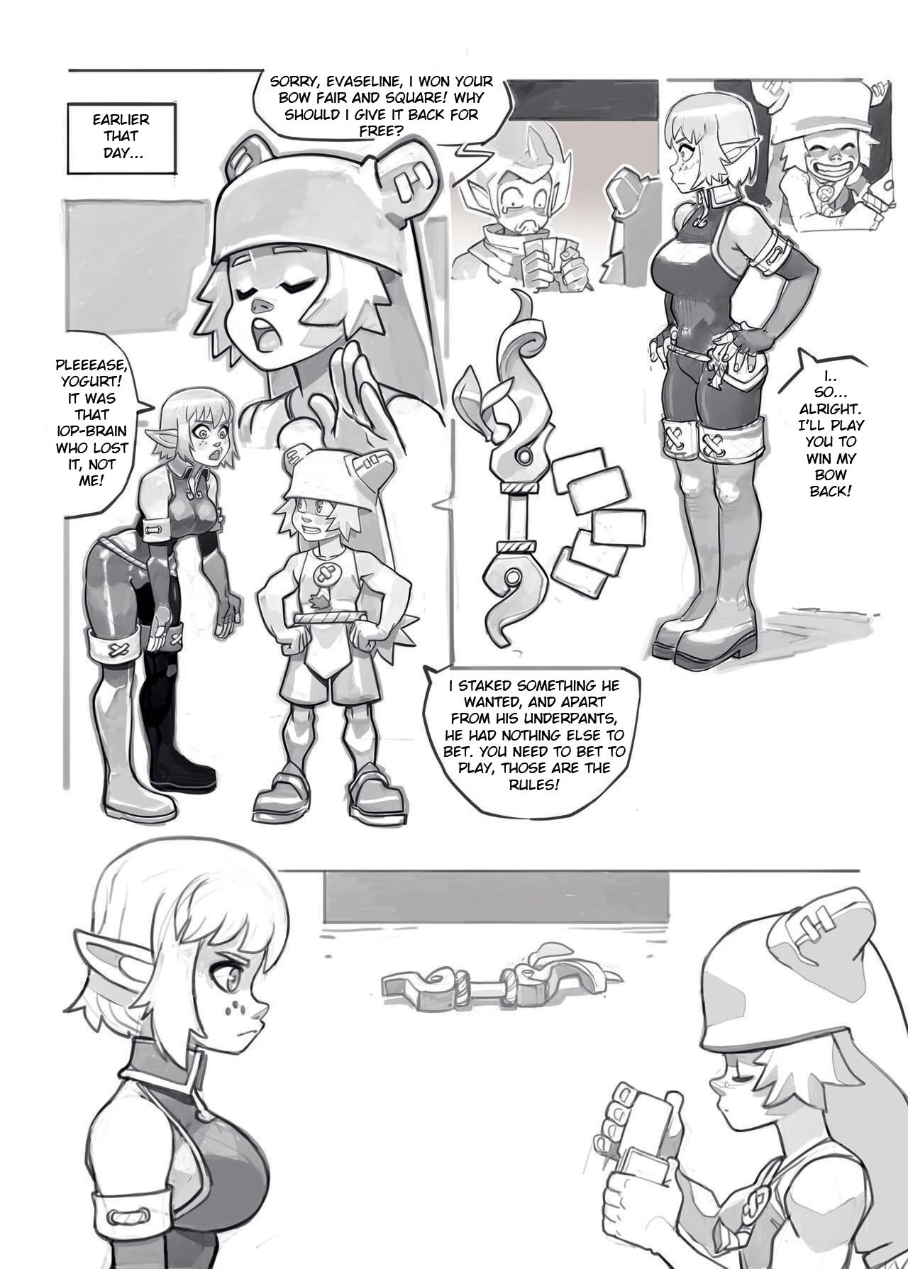 Wakfu Strip Poker porn comic picture 3