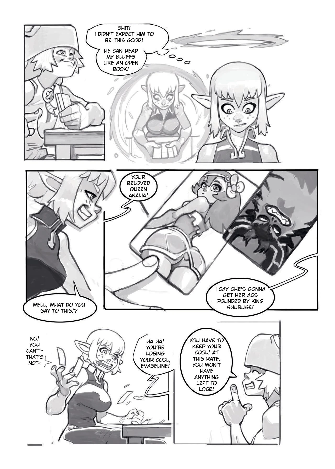 Wakfu Strip Poker porn comic picture 5