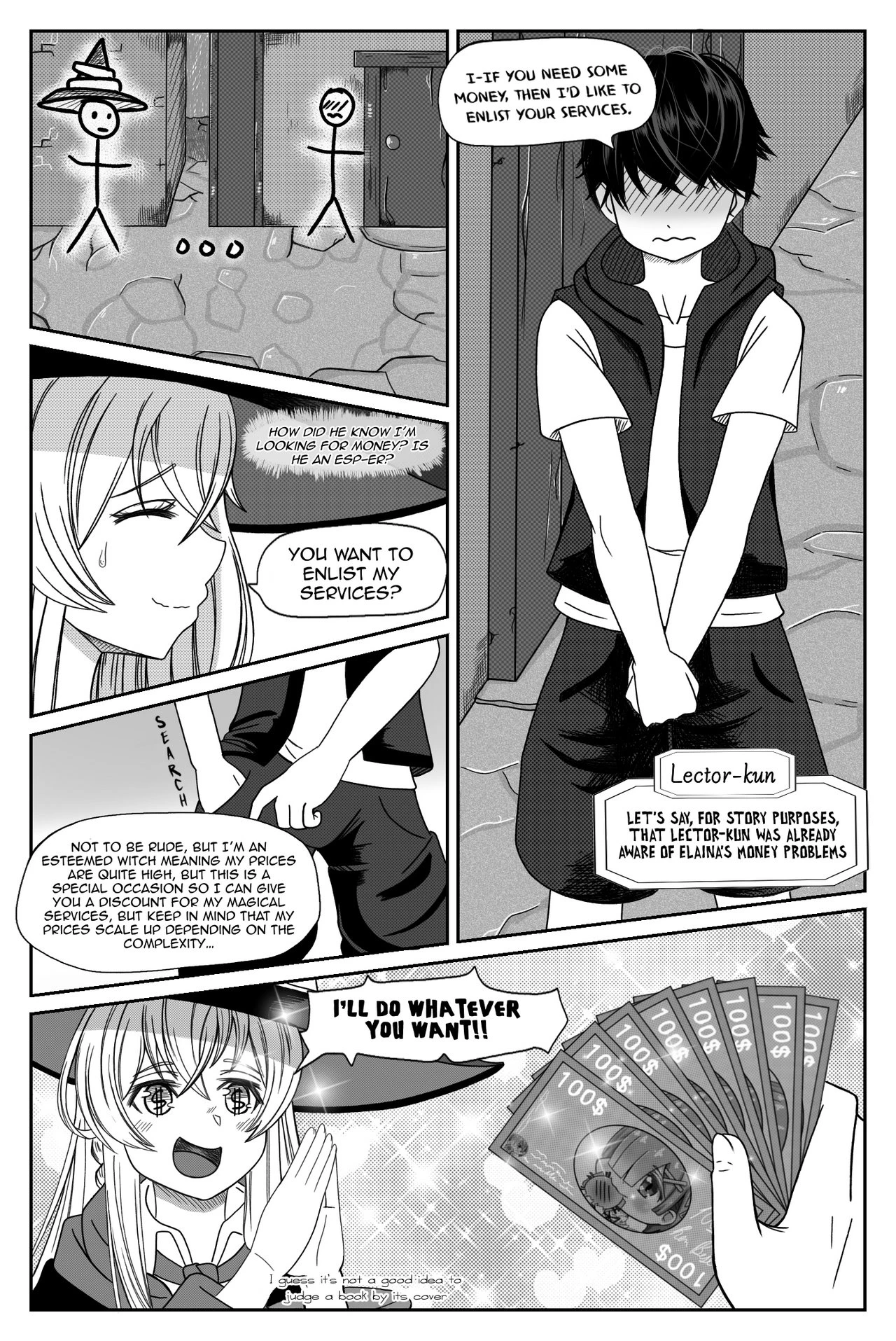 Wandering Witch The Journey of Elaina: Elena Needs Money porn comic picture 5