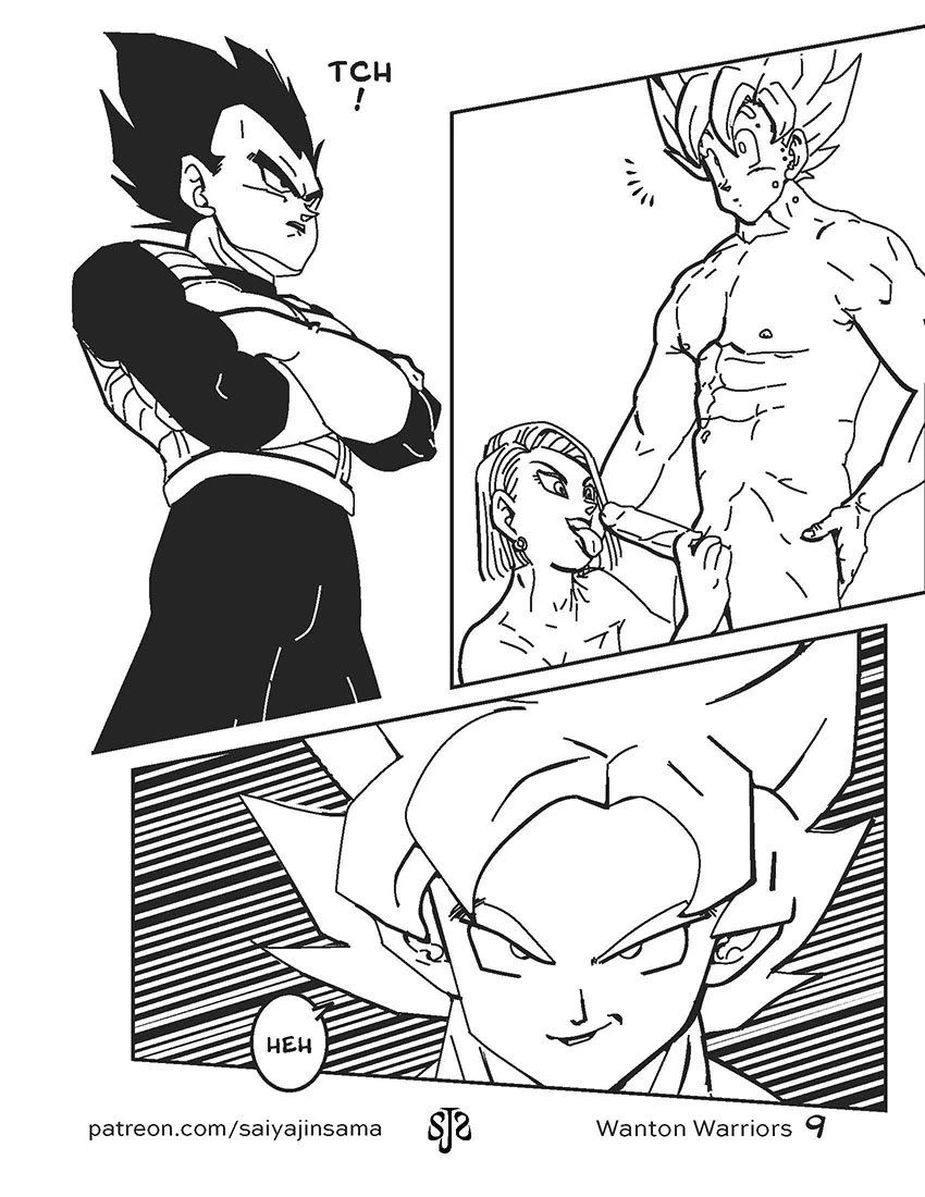 Wanton Warriors #1 - Goku, #18 & Vegeta porn comic picture 10