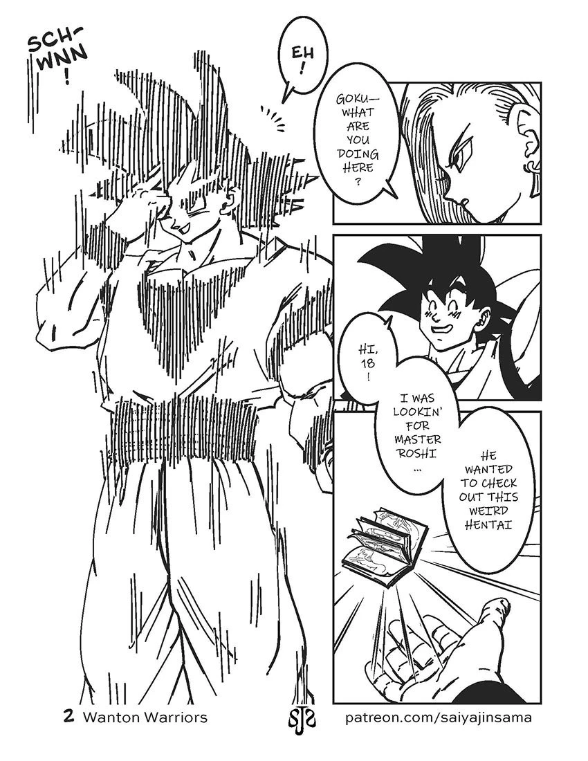 Wanton Warriors #1 - Goku, #18 & Vegeta porn comic picture 3